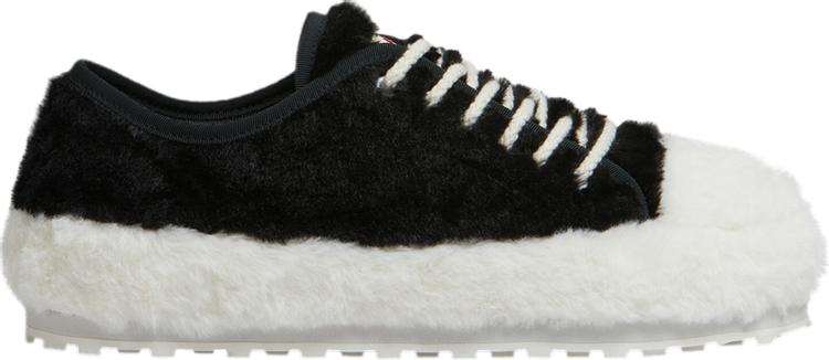 Marni Teddy Tennis Sneaker Black Lily White