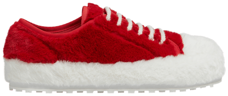 Marni Teddy Tennis Sneaker Red