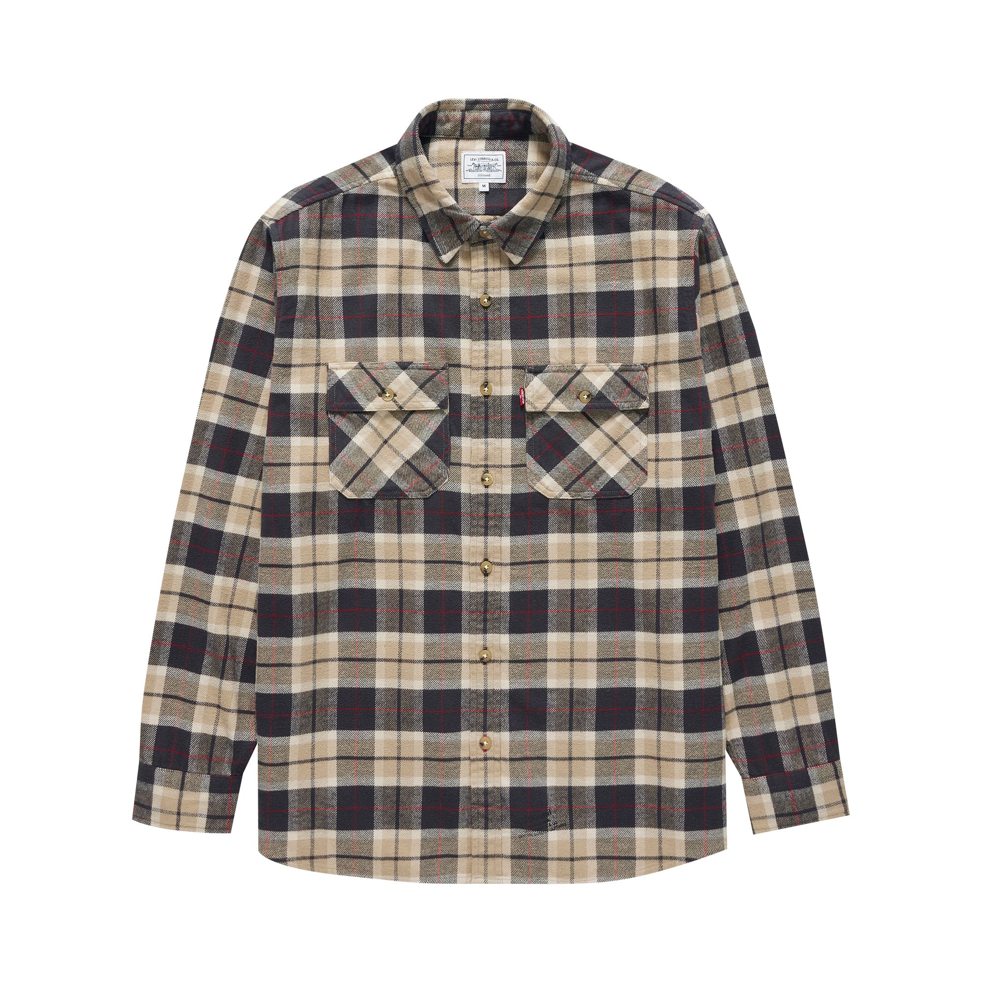 Pre-owned Levi's X Jjjjound Long-sleeve Shirt 'plaid' In Multi-color