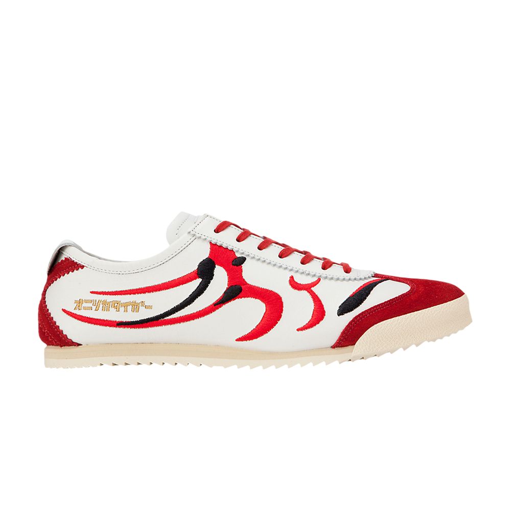 Pre-owned Onitsuka Tiger Mexico 66 Deluxe 'kumadori - White Classic Red'