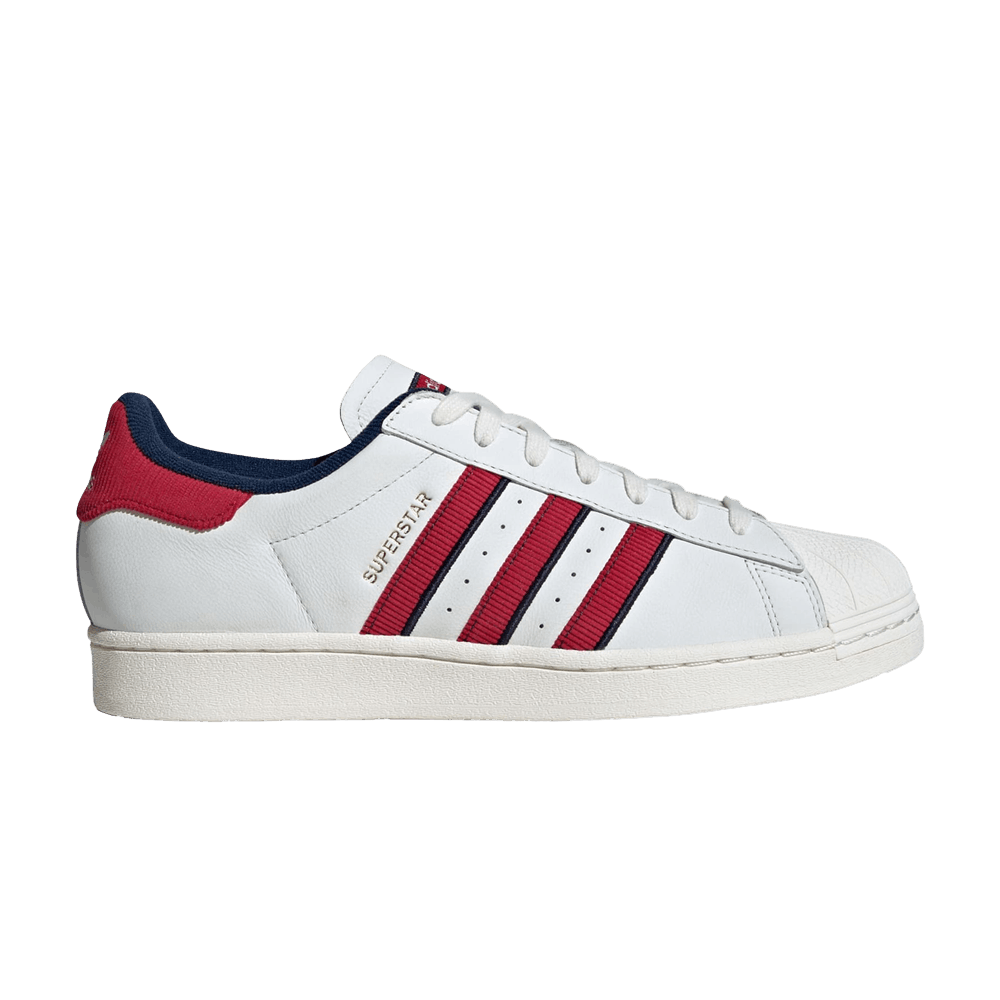 adidas superstar mens red white blue