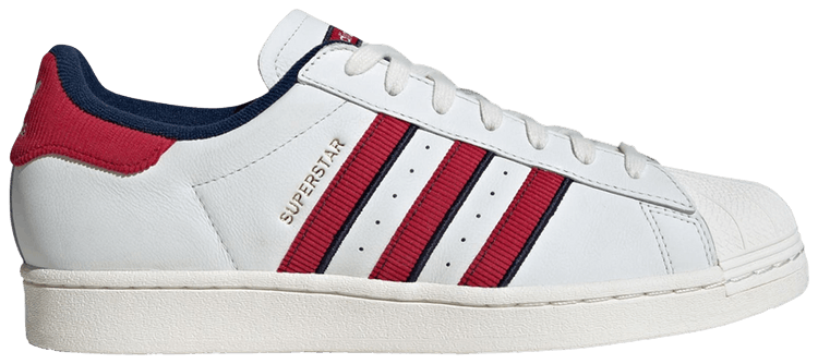 Size 10.0 Superstar White Team Victory Red Indigo