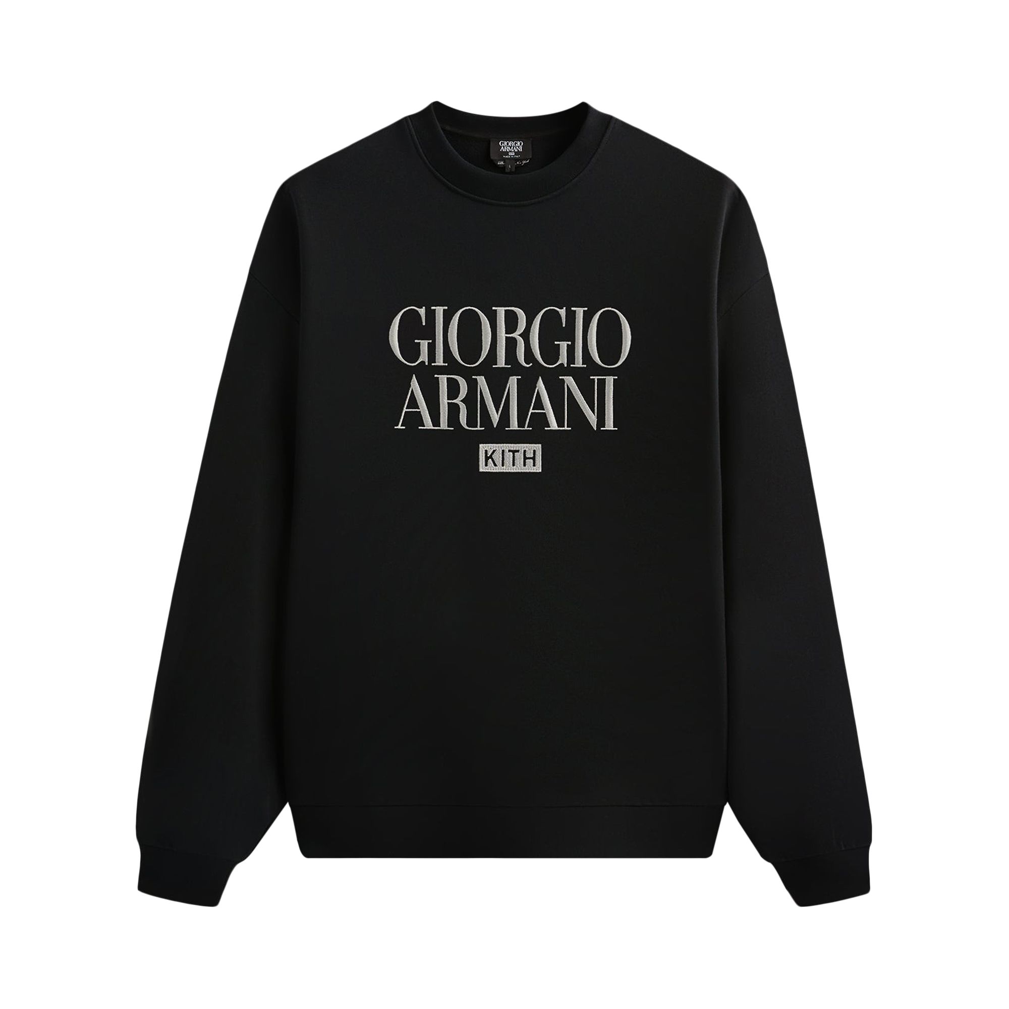 Pre-owned Kith & Giorgio Armani Nelson Crewneck 'black' | Men's Size M