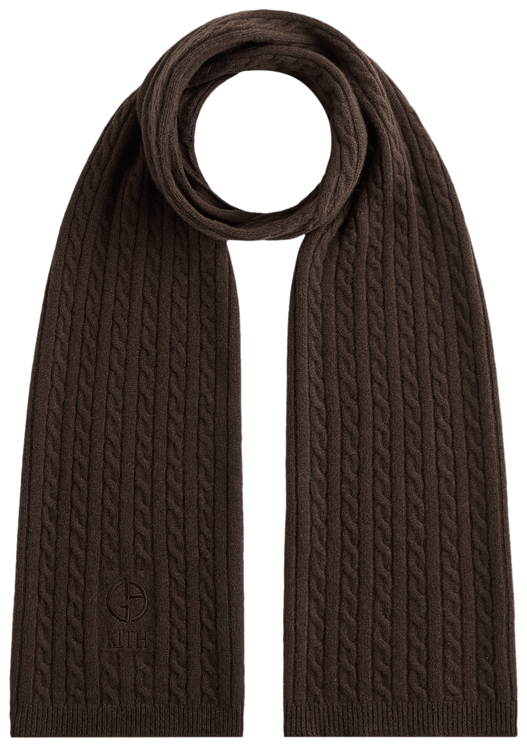 Kith Kithmas Cable Knit Scarf ブラウン Buy Kith scarves: New & Pre-Owned | GOAT