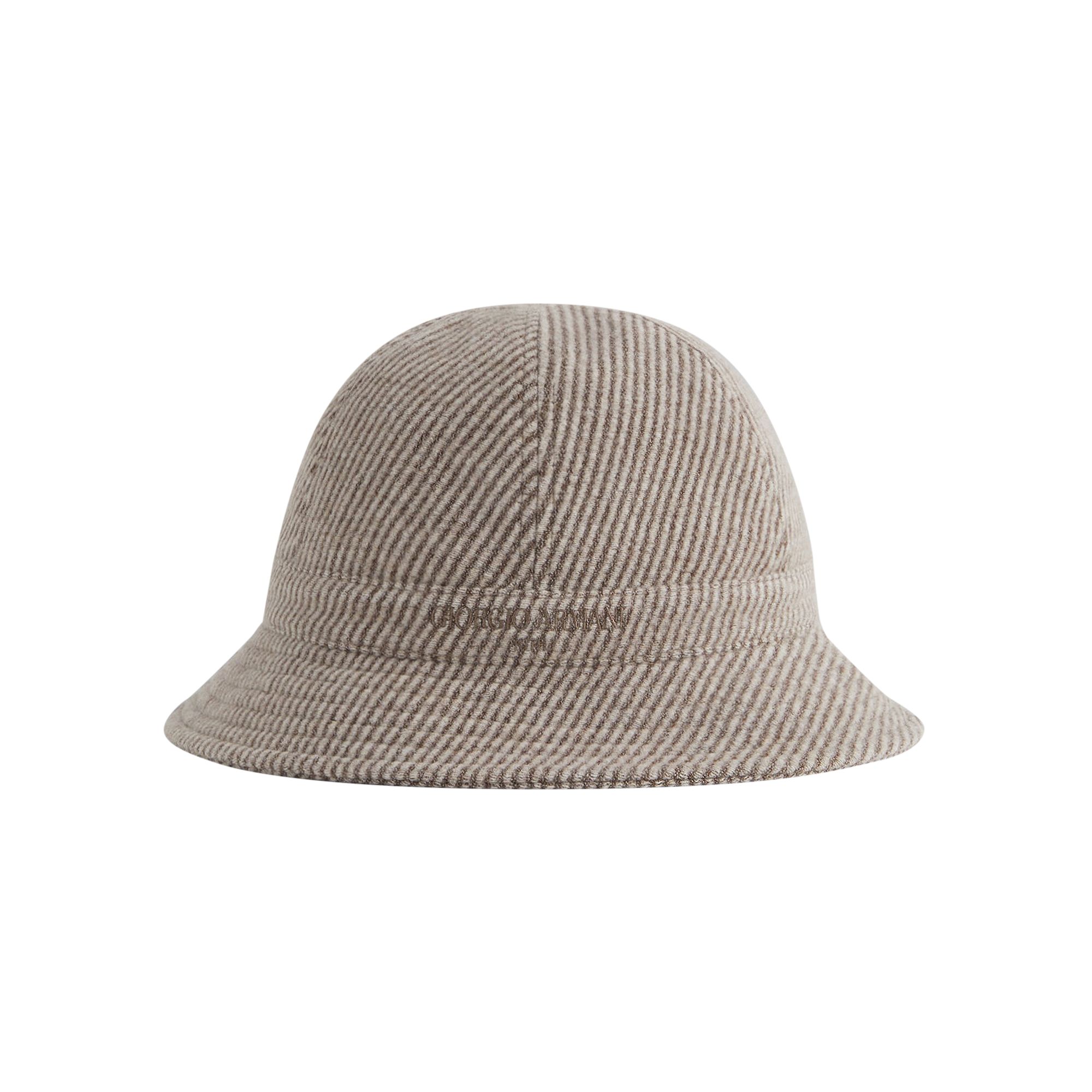 Pre-owned Kith & Giorgio Armani Wool Bucket Hat 'paloma' | Brown | Men's Size Onesize