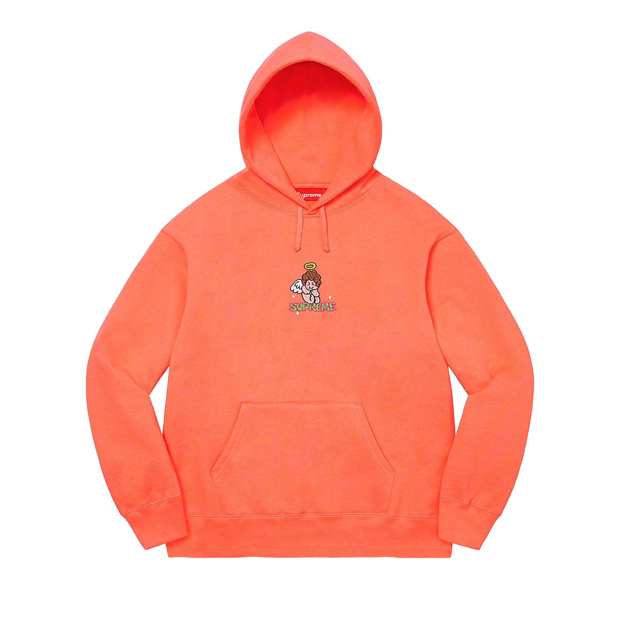 Pre-owned Supreme Angel Hooded Sweatshirt 'apricot' | Orange | Men's Size L