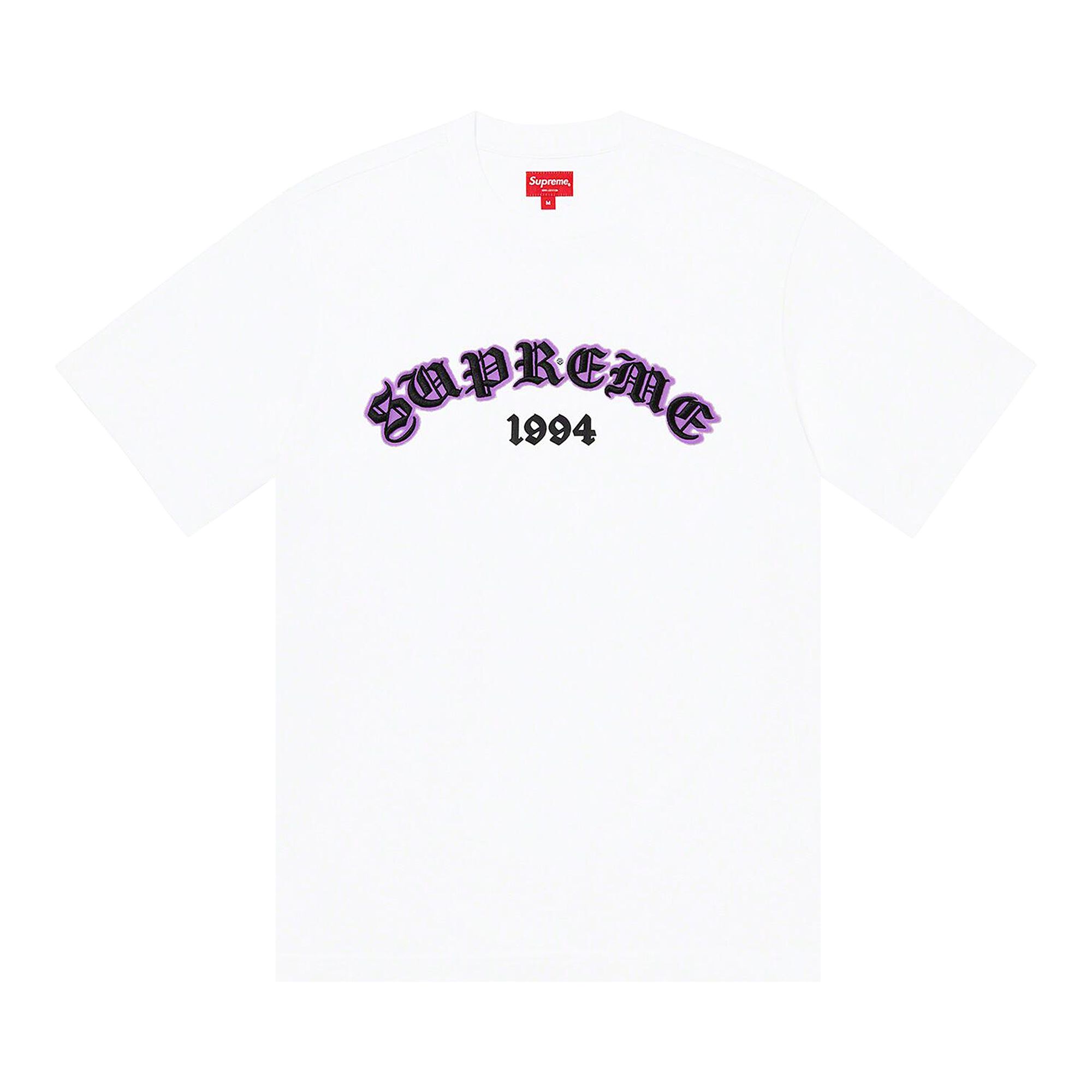 Supreme Old English Glow Short-Sleeve Top 'White' | Men's Size M