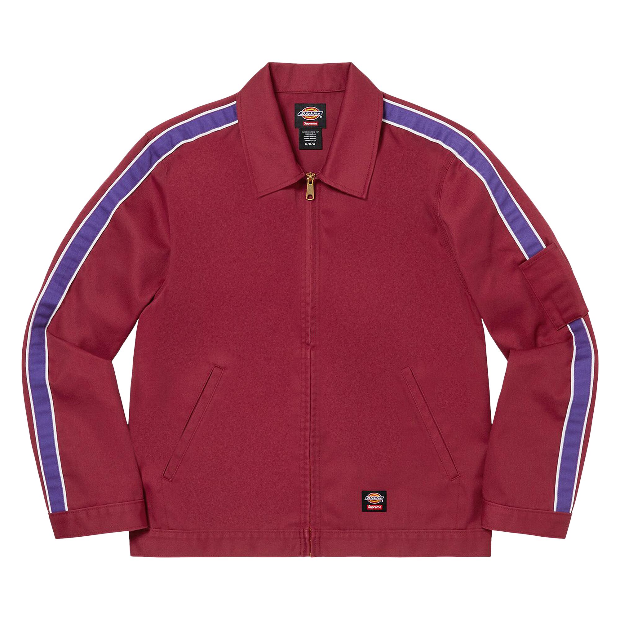 Supreme x Dickies Stripe Eisenhower Jacket 'Maroon' | Red | Men's Size M