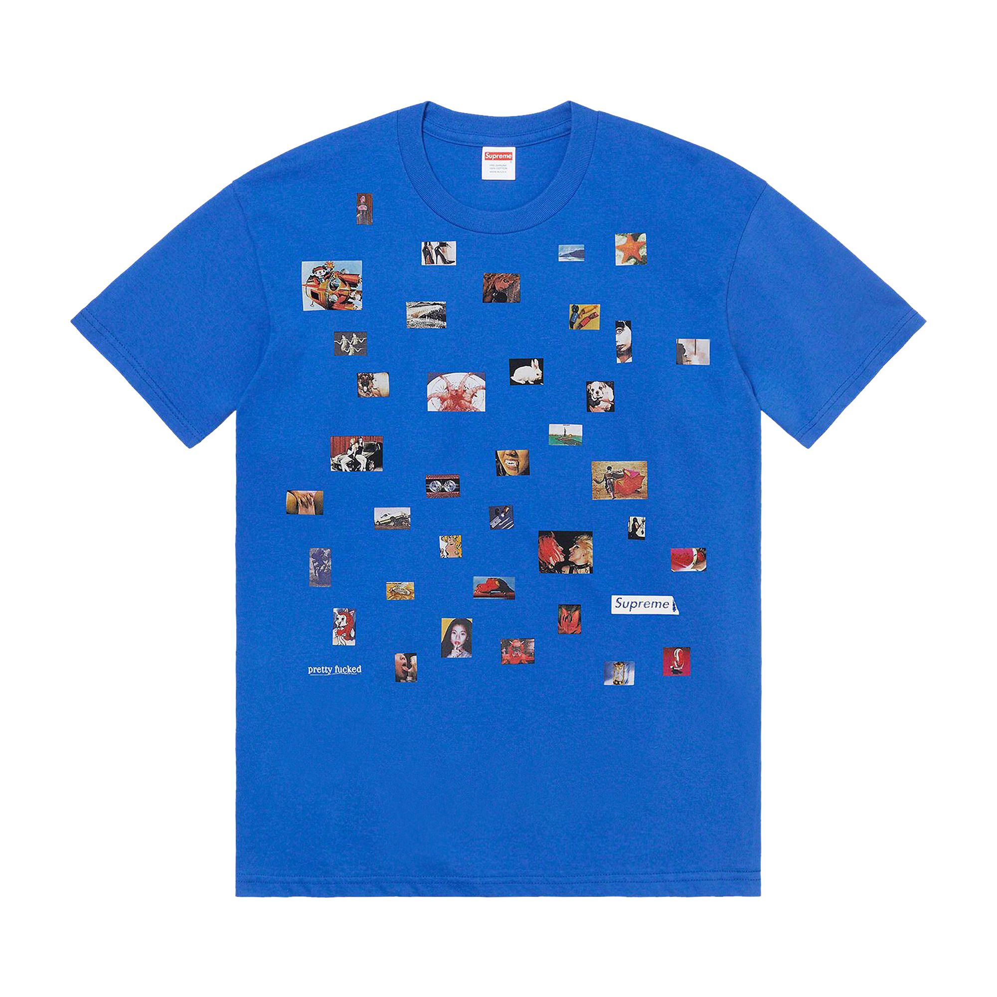 Pre-owned Supreme Pretty Fucked Tee 'royal' In Blue