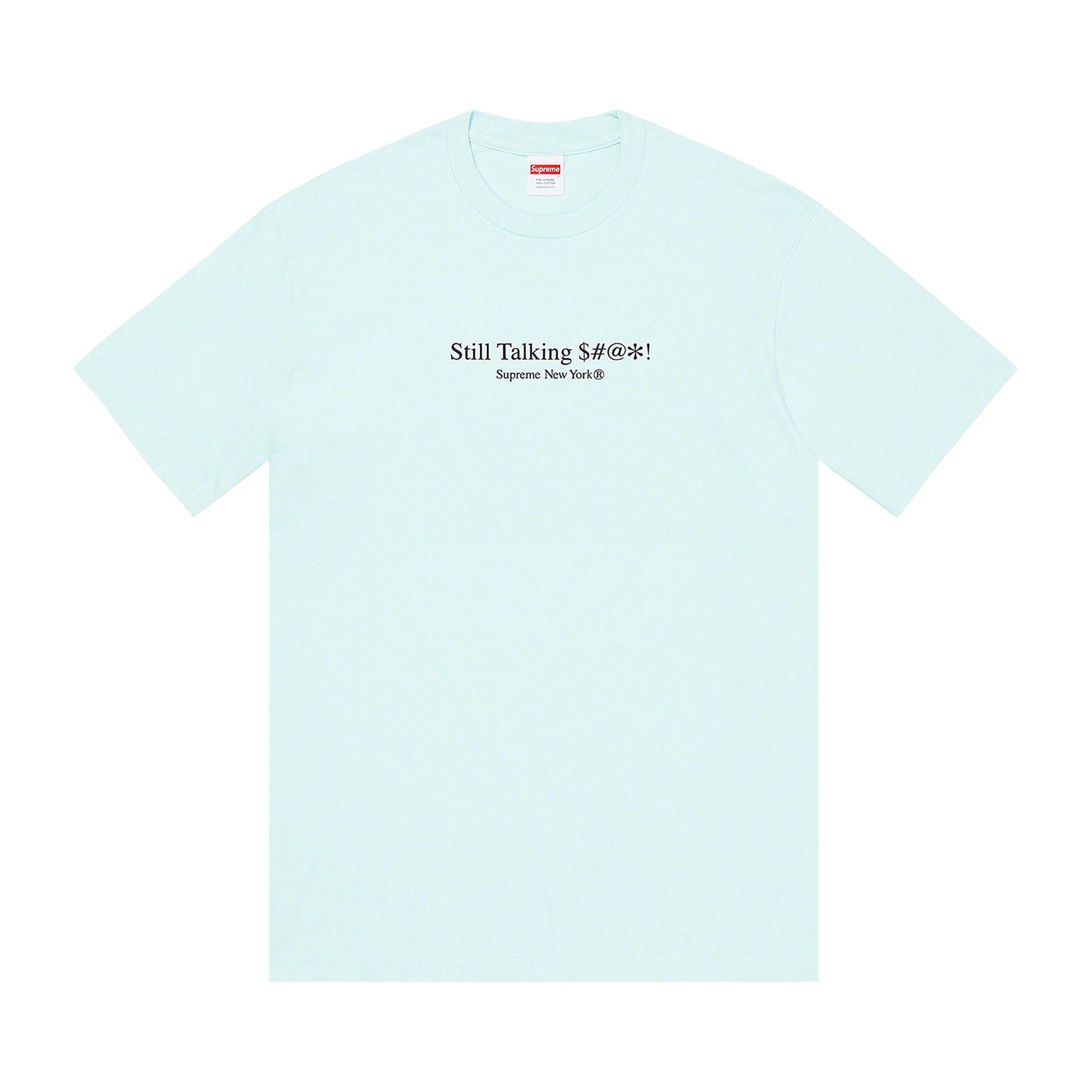 SUPREME SUPREME STILL TALKING TEE 'PALE BLUE'