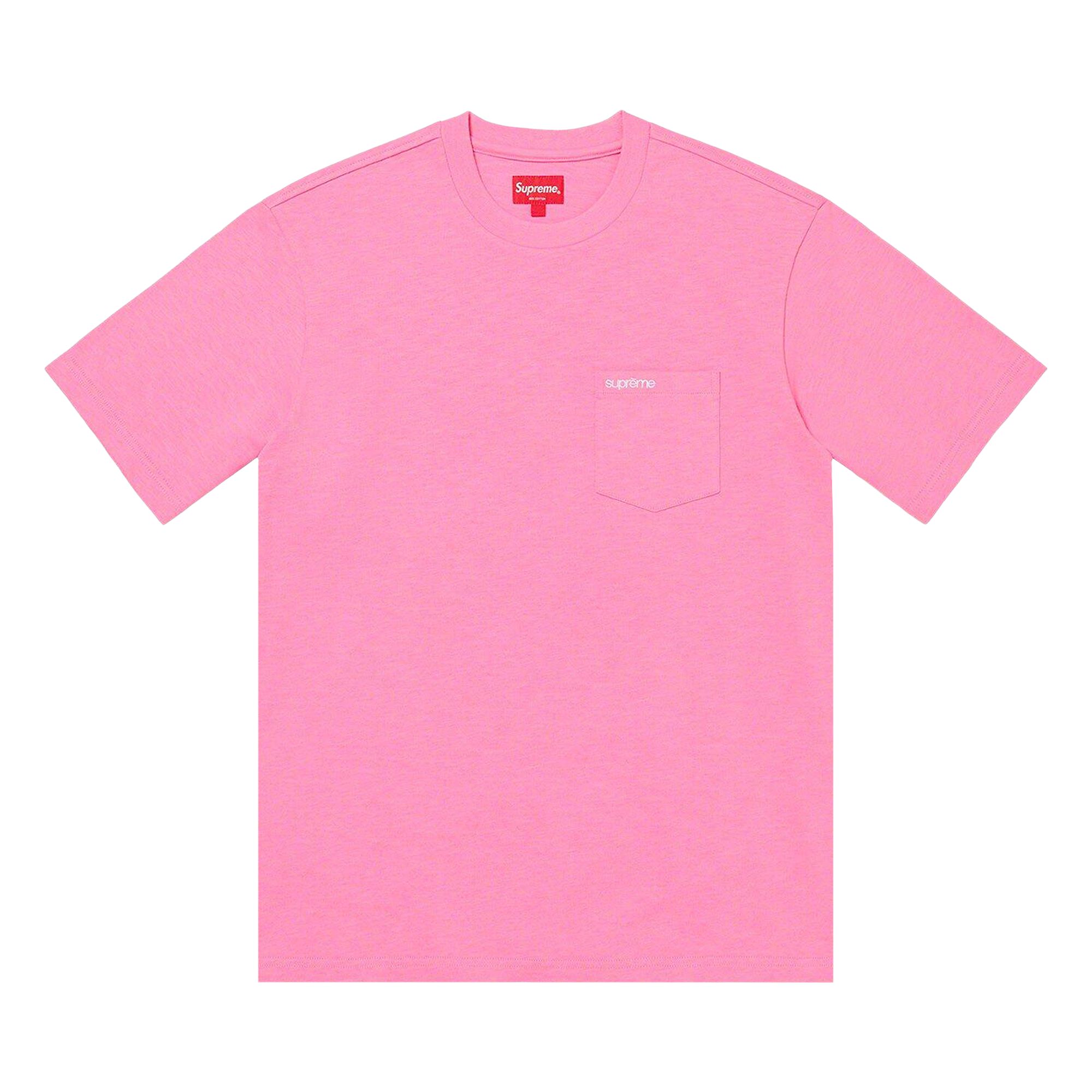 Pre-owned Supreme Short-sleeve Pocket Tee 'bright Pink' | Men's Size Xl