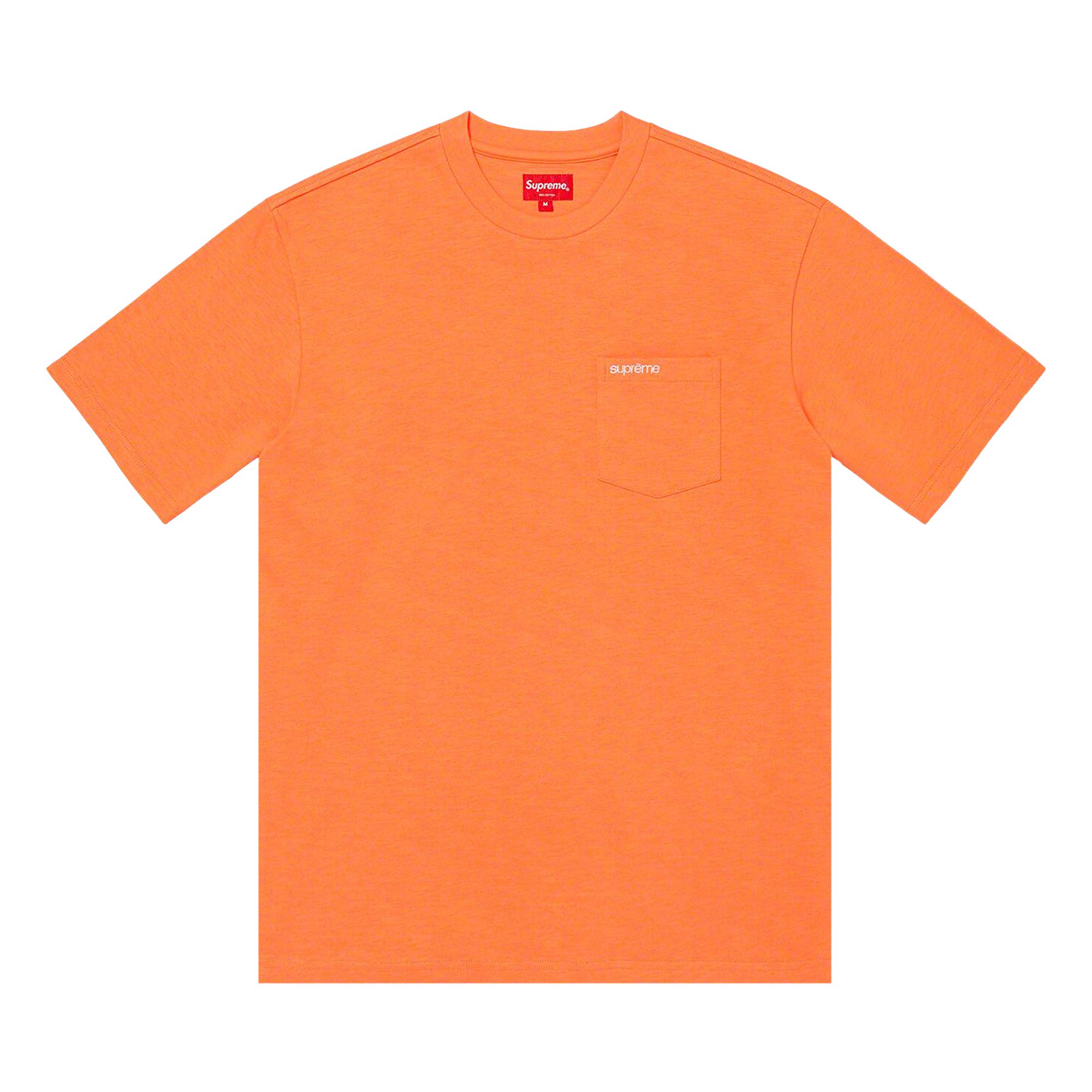 Pre-owned Supreme Short-sleeve Pocket Tee 'peach' | Orange | Men's Size Xxl
