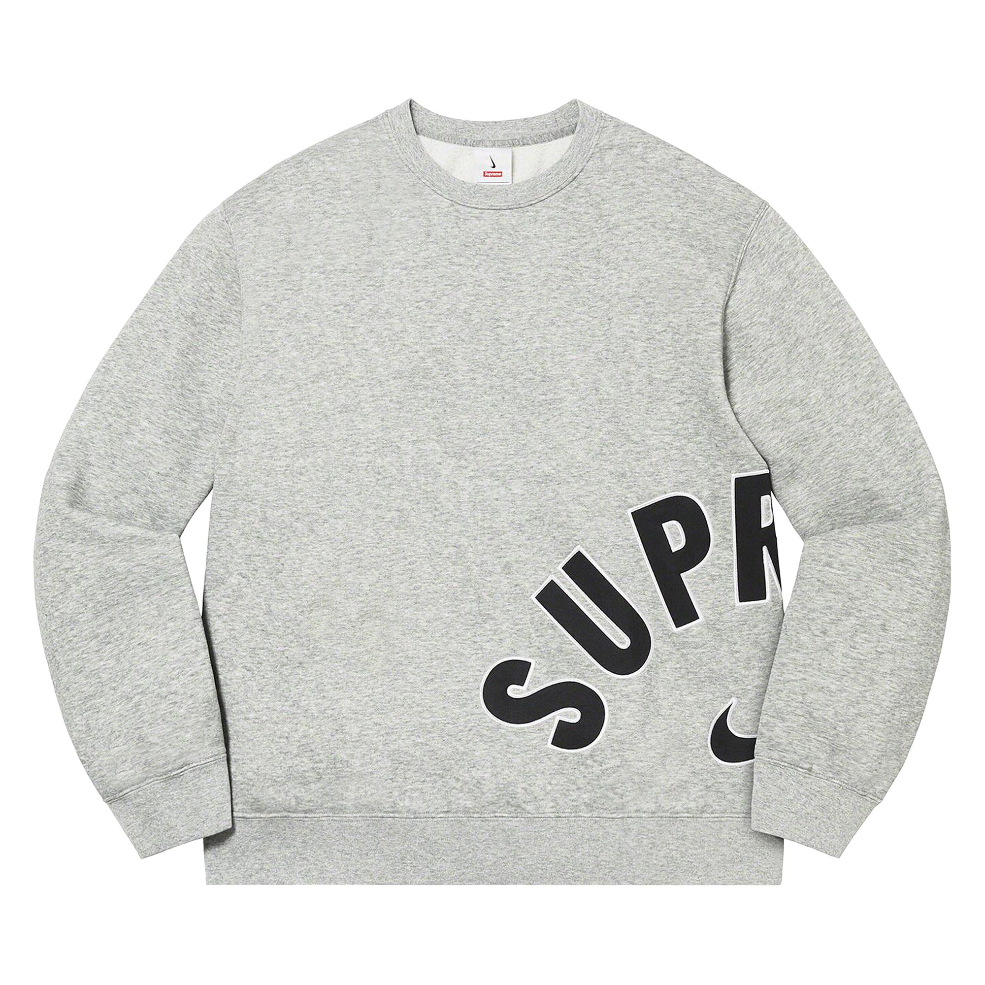 Supreme x Nike Arc Crewneck 'Heather Grey' | Men's Size L