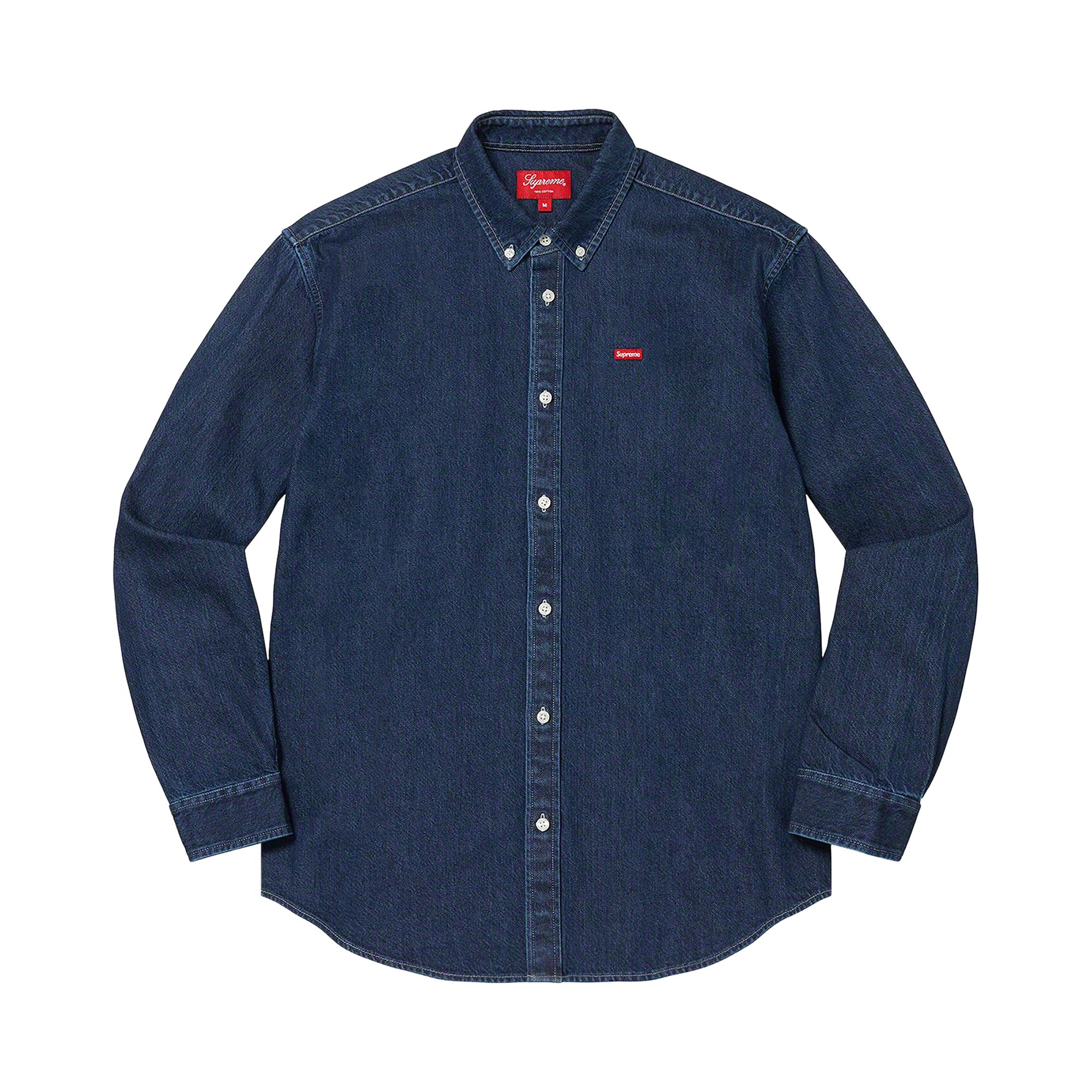 Supreme Small Box Shirt 'Denim' | Blue | Men's Size M