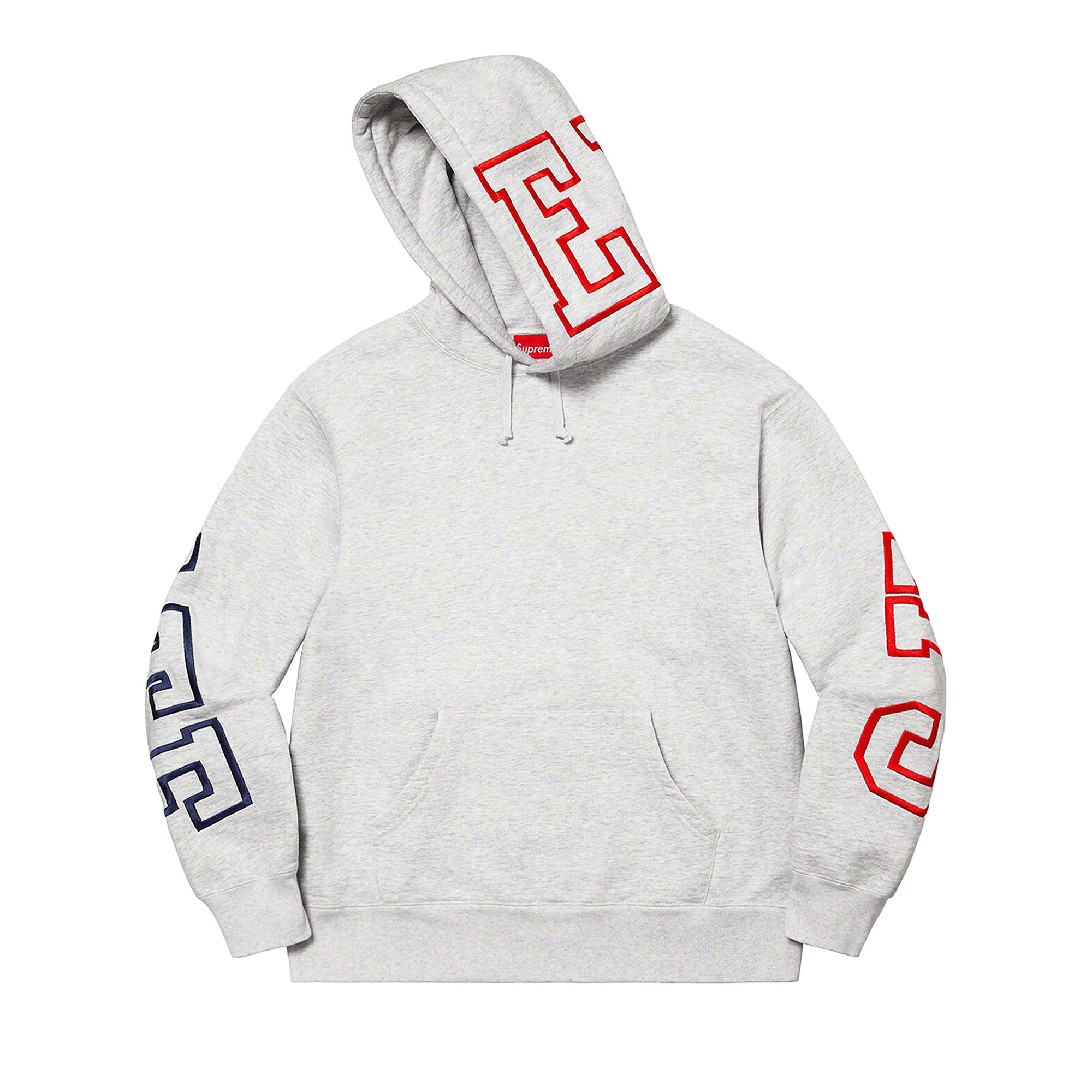 Supreme State Hooded Sweatshirt 'Ash Grey' | Men's Size L