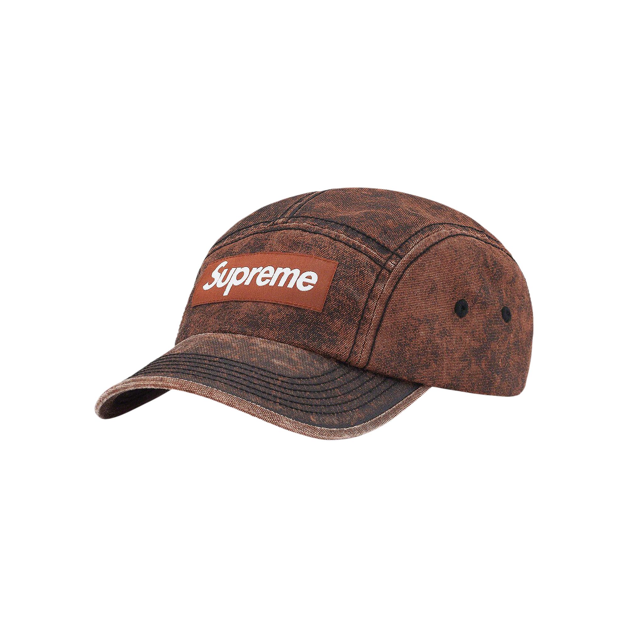 Pre-owned Supreme Washed Cordura Camp Cap 'coral' | Orange | Men's Size Onesize