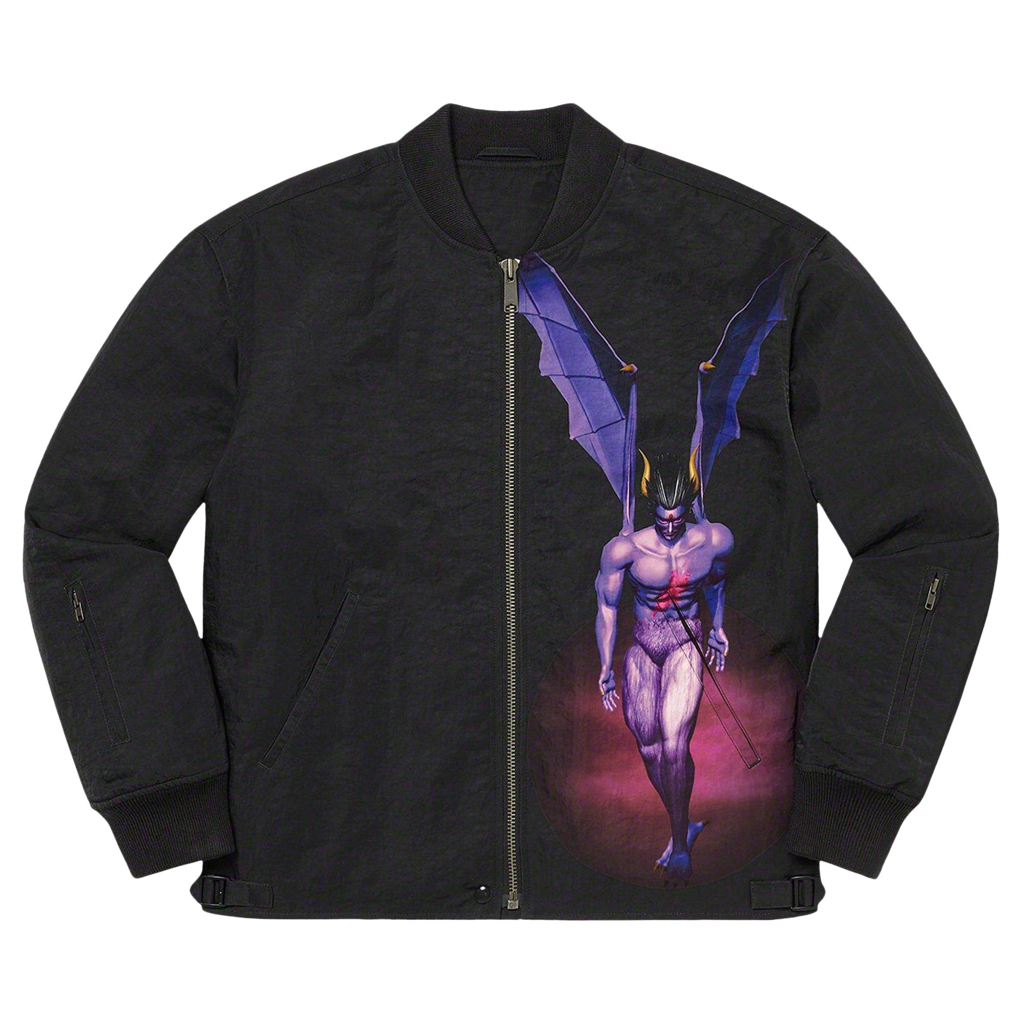 Pre-owned Supreme X Yohji Yamamoto X Tekken Nylon Bomber Jacket 'black'