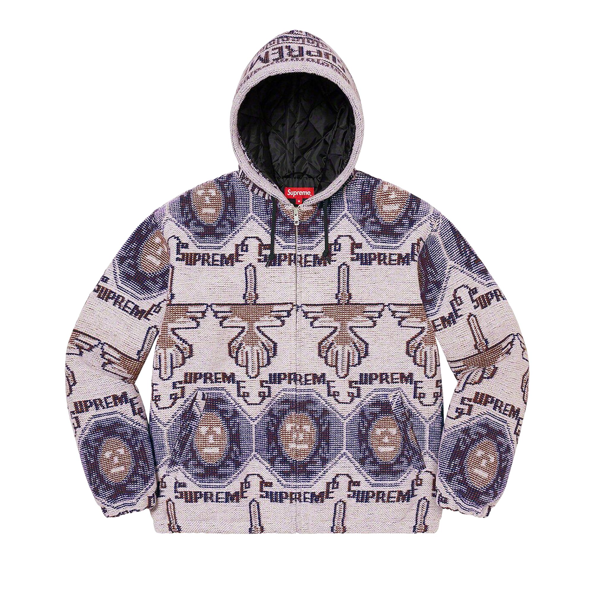 SUPREME SUPREME WOVEN HOODED JACKET 'DUSTY LILAC'