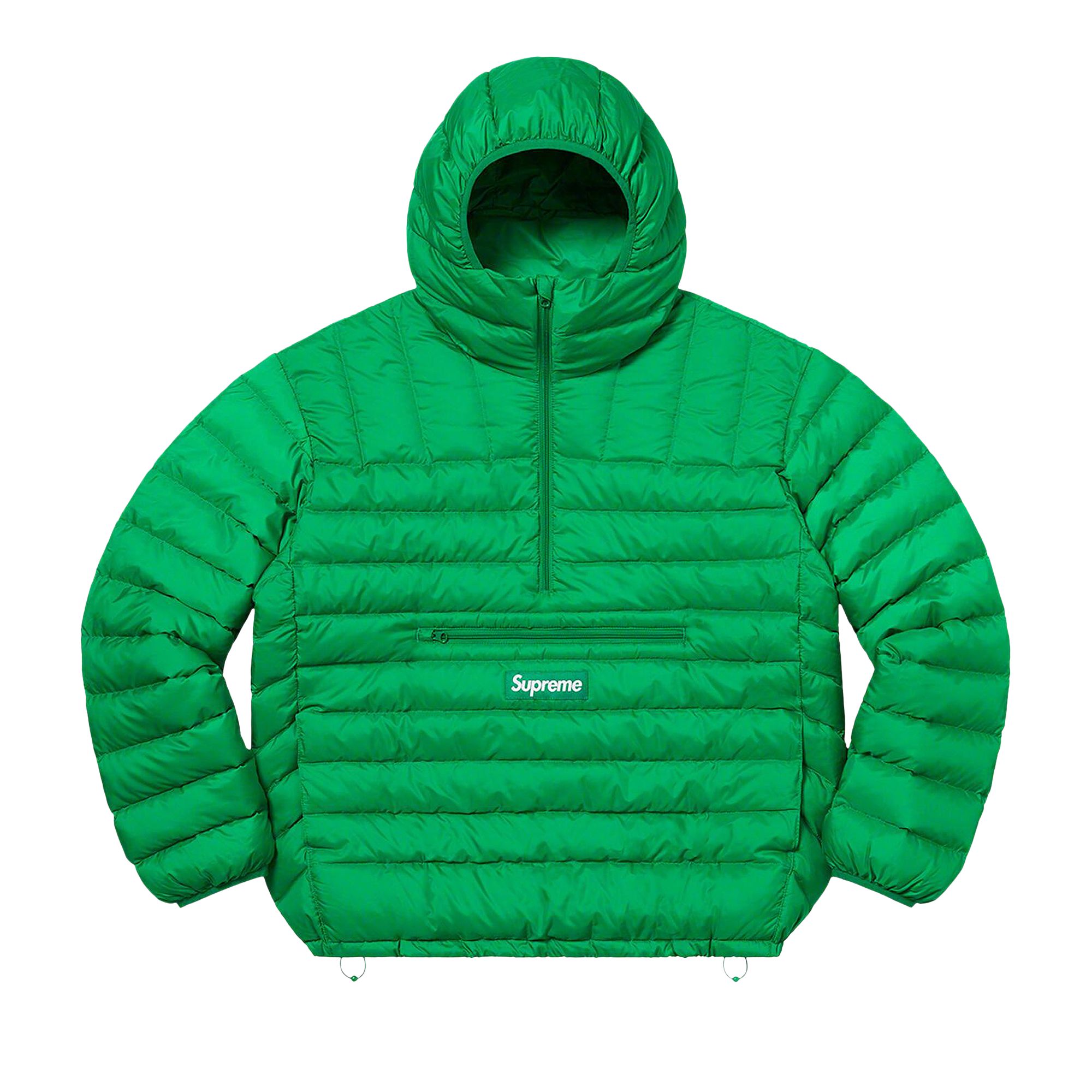Pre-owned Supreme Micro Down Half Zip Hooded Pullover 