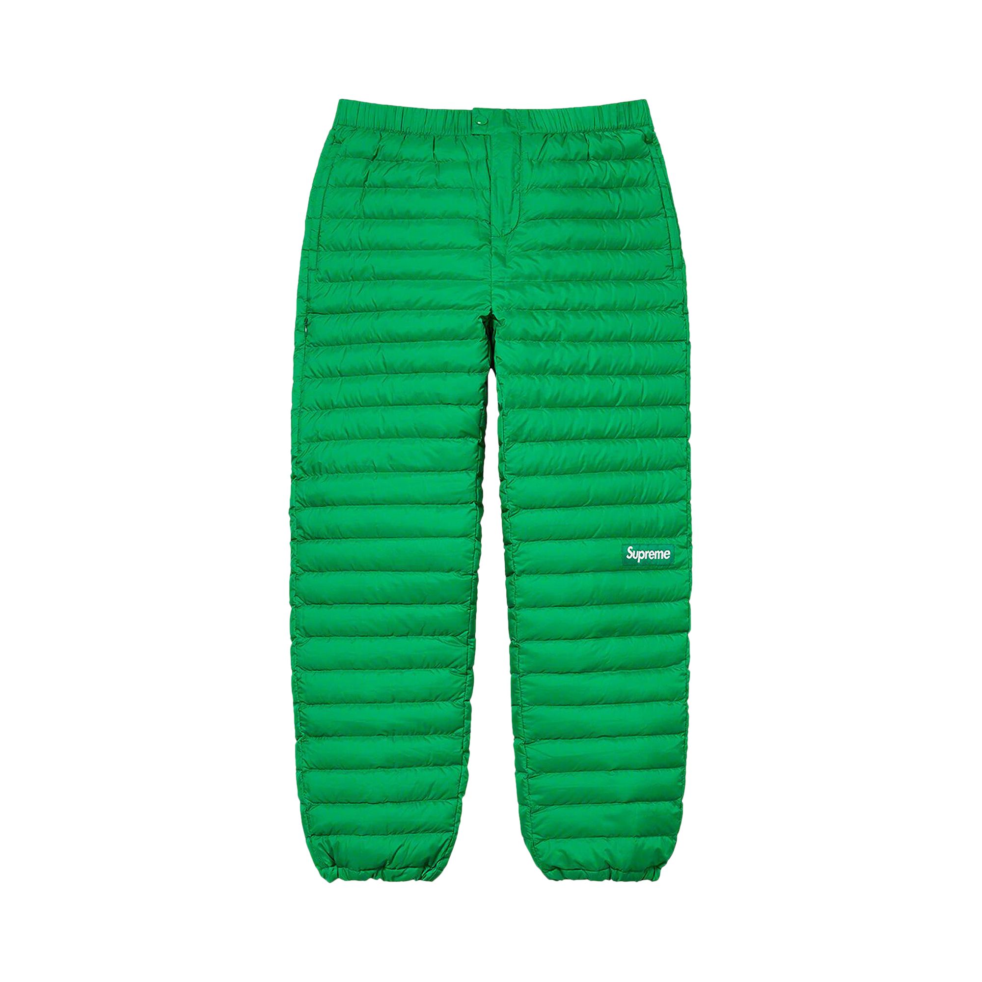 Pre-owned Supreme Micro Down Pant 'green' | Men's Size L