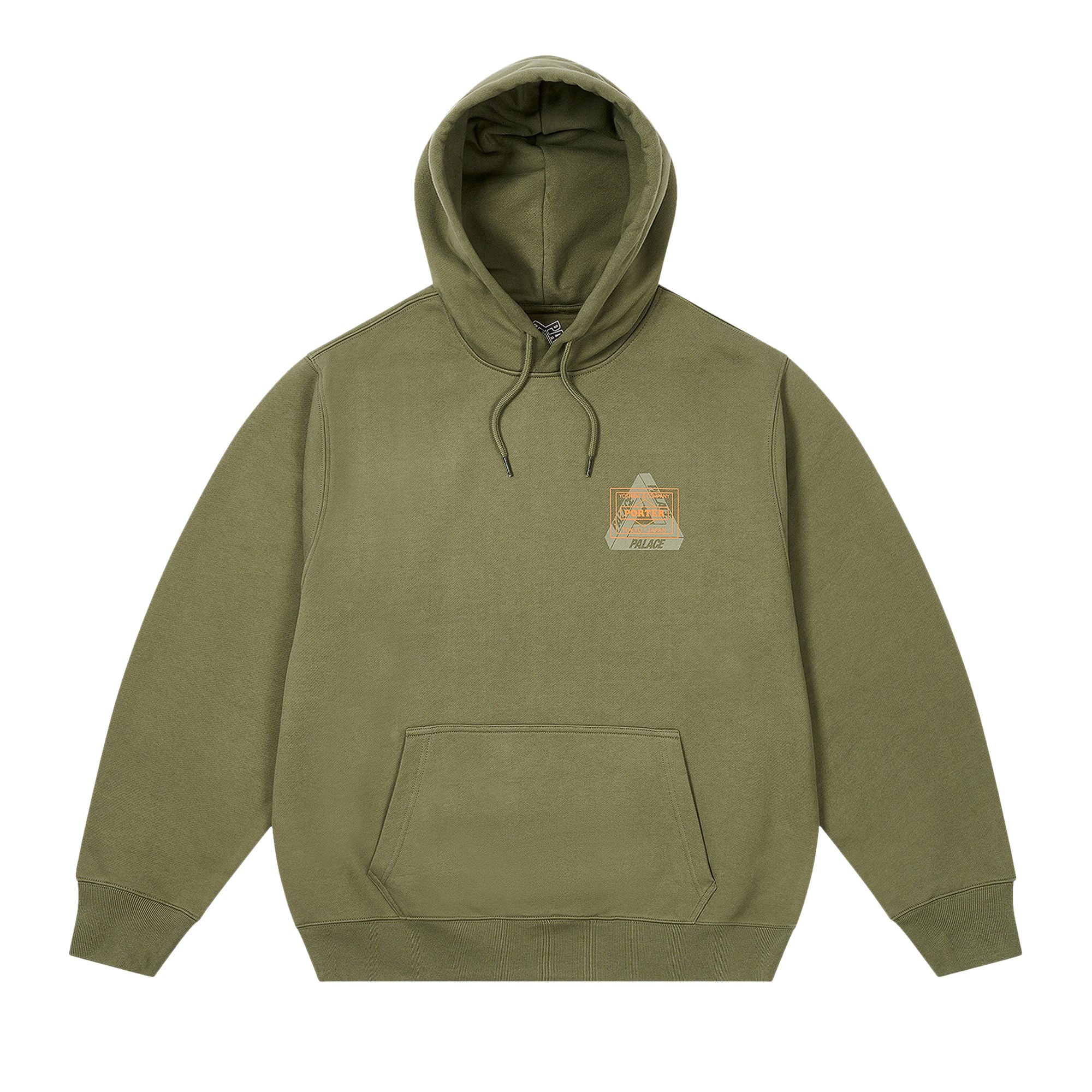 Pre-owned Palace X Porter-yoshida & Co. Logo Hood 'olive' In Green