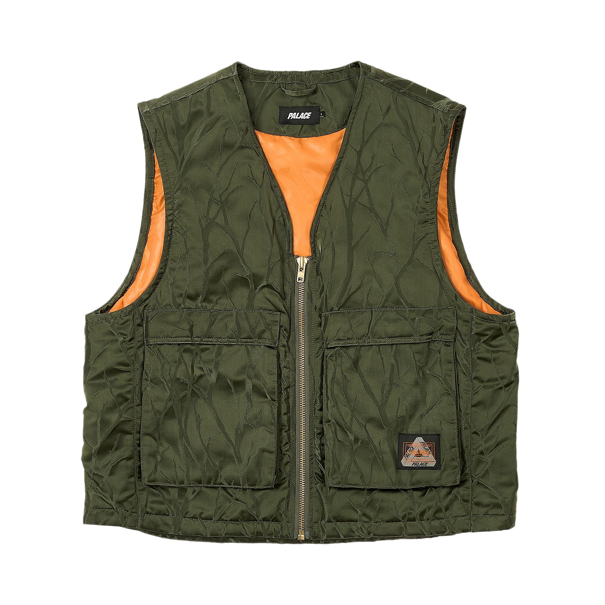 Pre-owned Palace X Porter-yoshida & Co. Tanker Field Vest 'olive/jacquard' | Green | Men's Size L