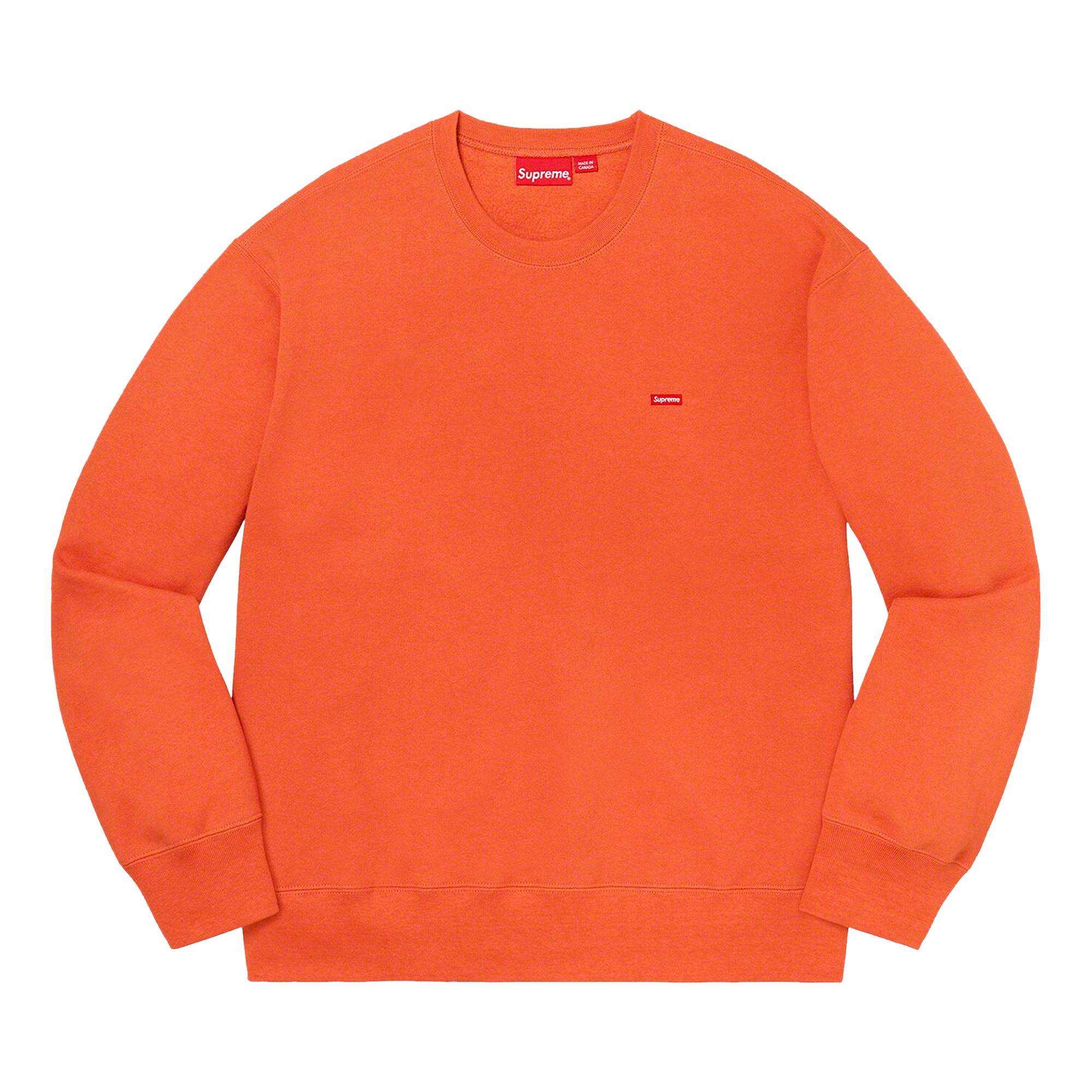 Pre-owned Supreme Small Box Crewneck - San Francisco 'orange' | Men's Size M