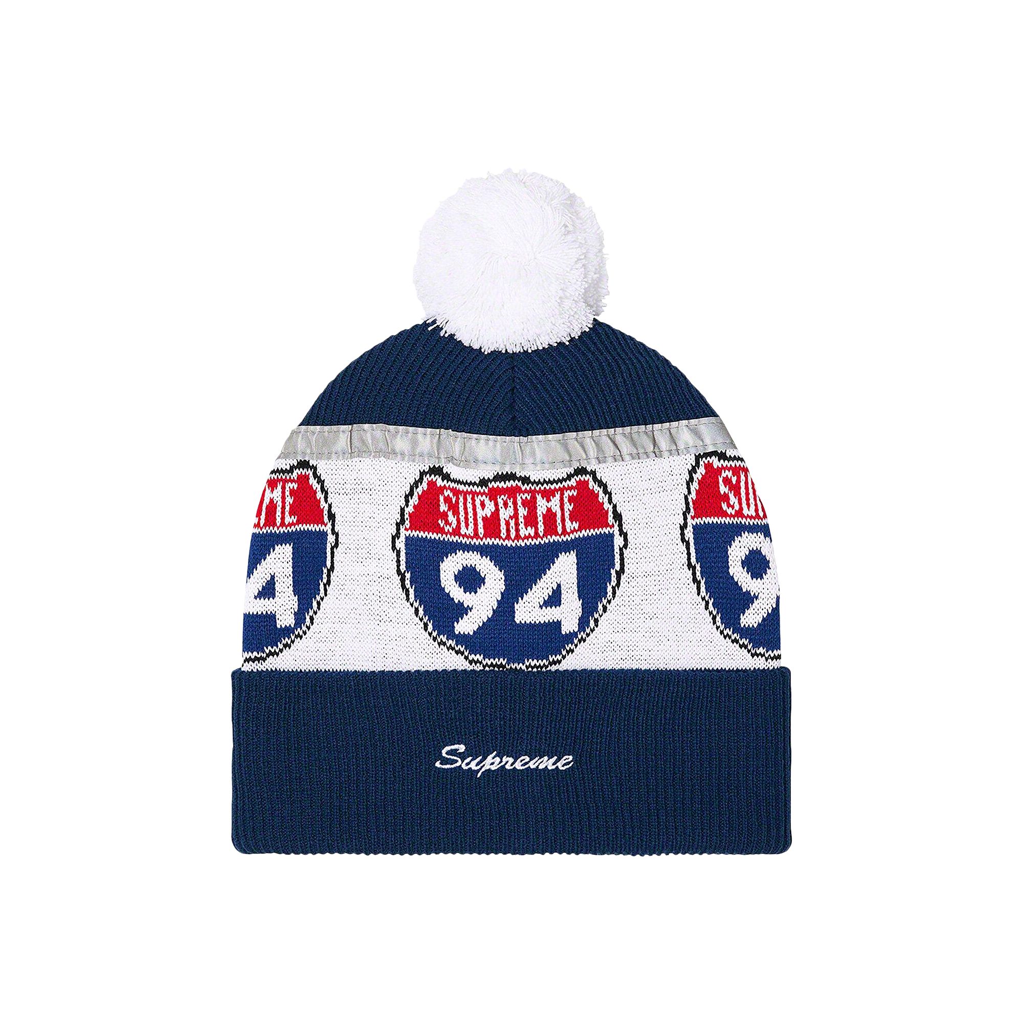Pre-owned Supreme Interstate Reflective Beanie 'dark Blue' | Men's Size Onesize