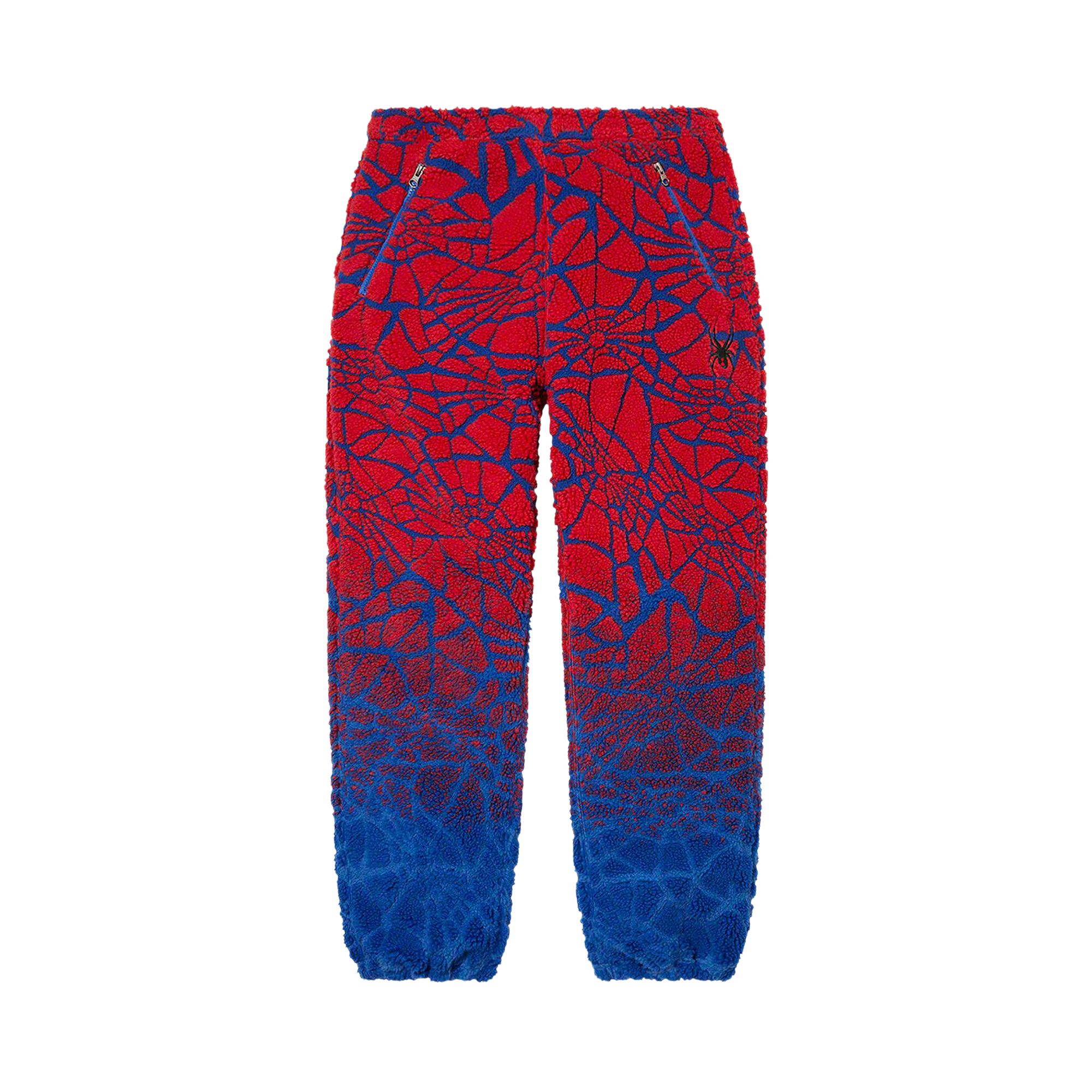 Pre-owned Supreme X Spyder Web Polar Fleece Pant 'royal' | Blue | Men's Size S