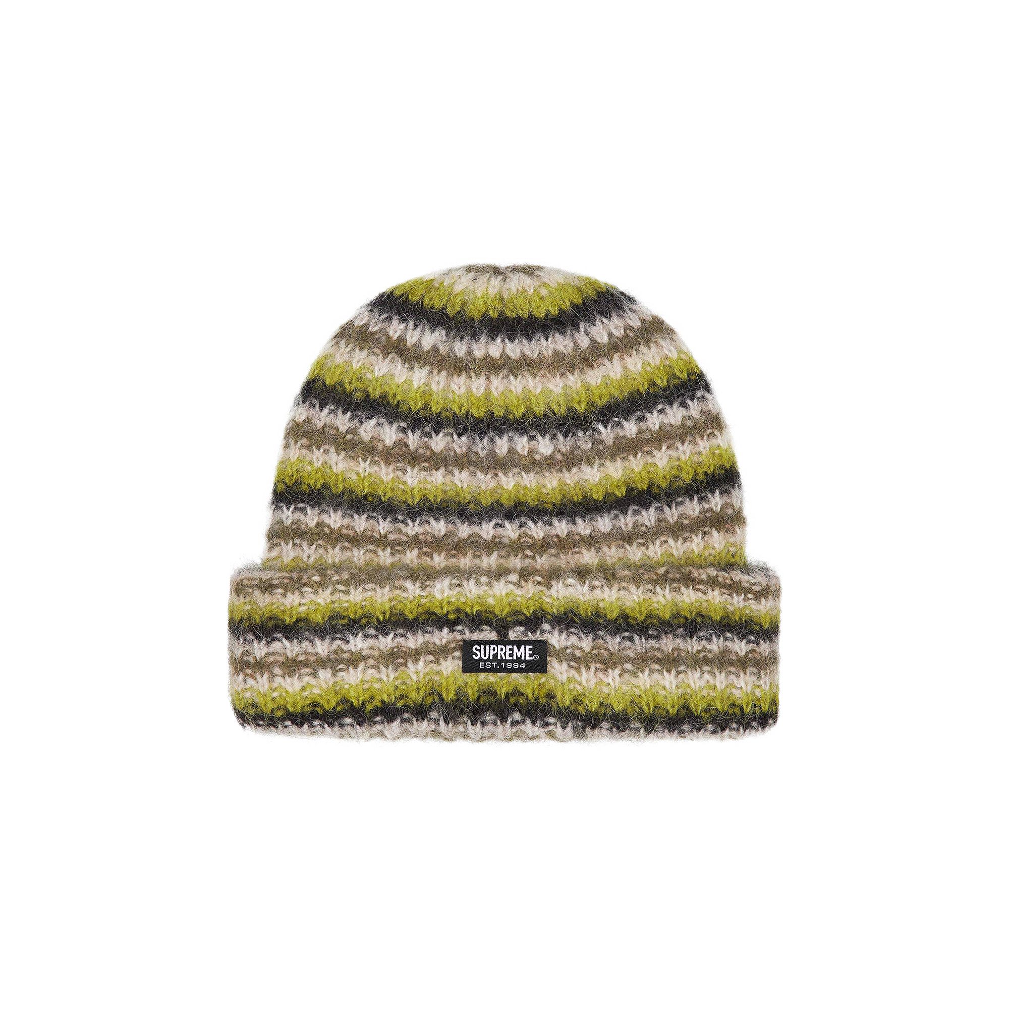 Pre-owned Supreme Loose Stripe Beanie 'olive' | Green | Men's Size Onesize