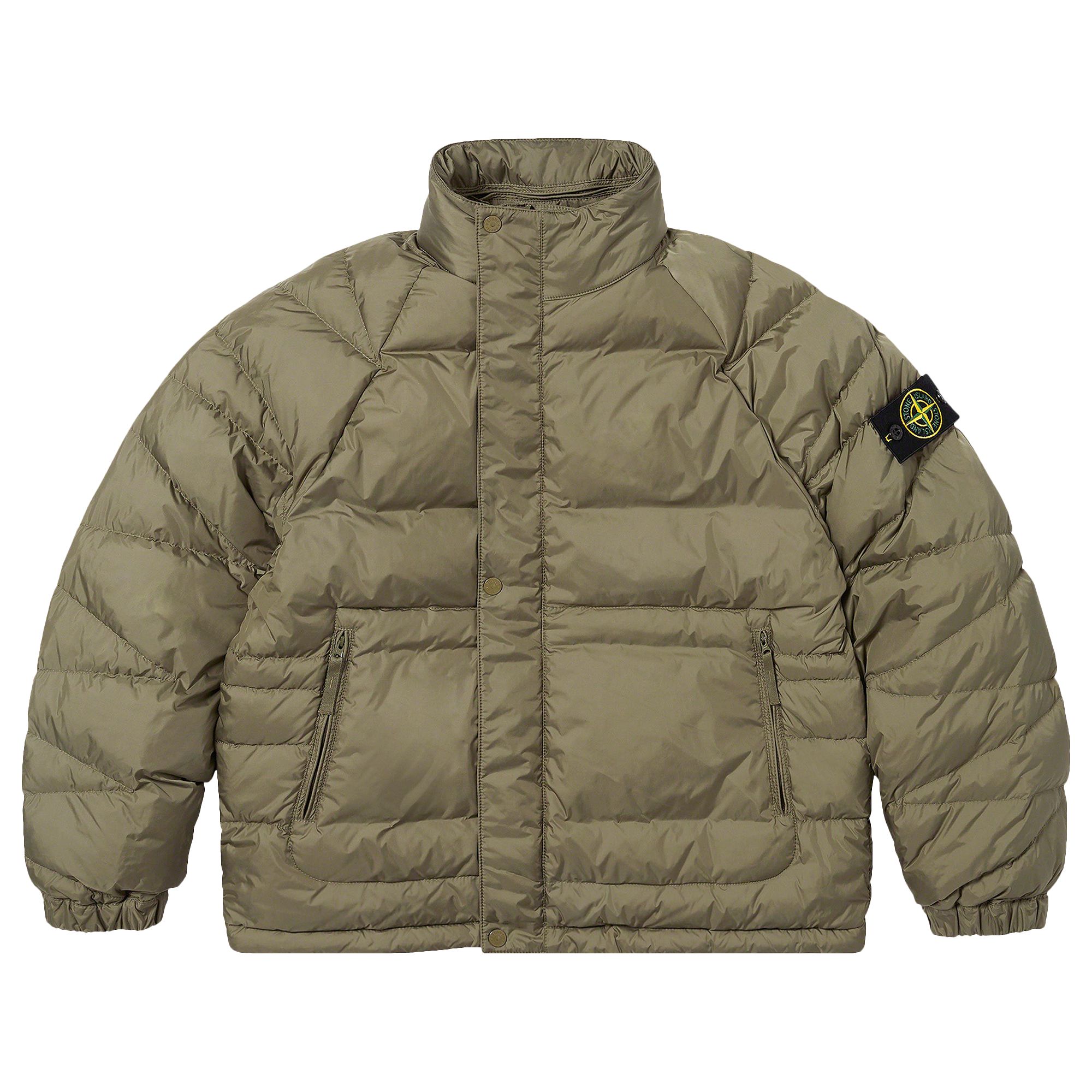 Supreme x Stone Island Reversible Down Puffer Jacket 'Olive' | Green | Men's Size L