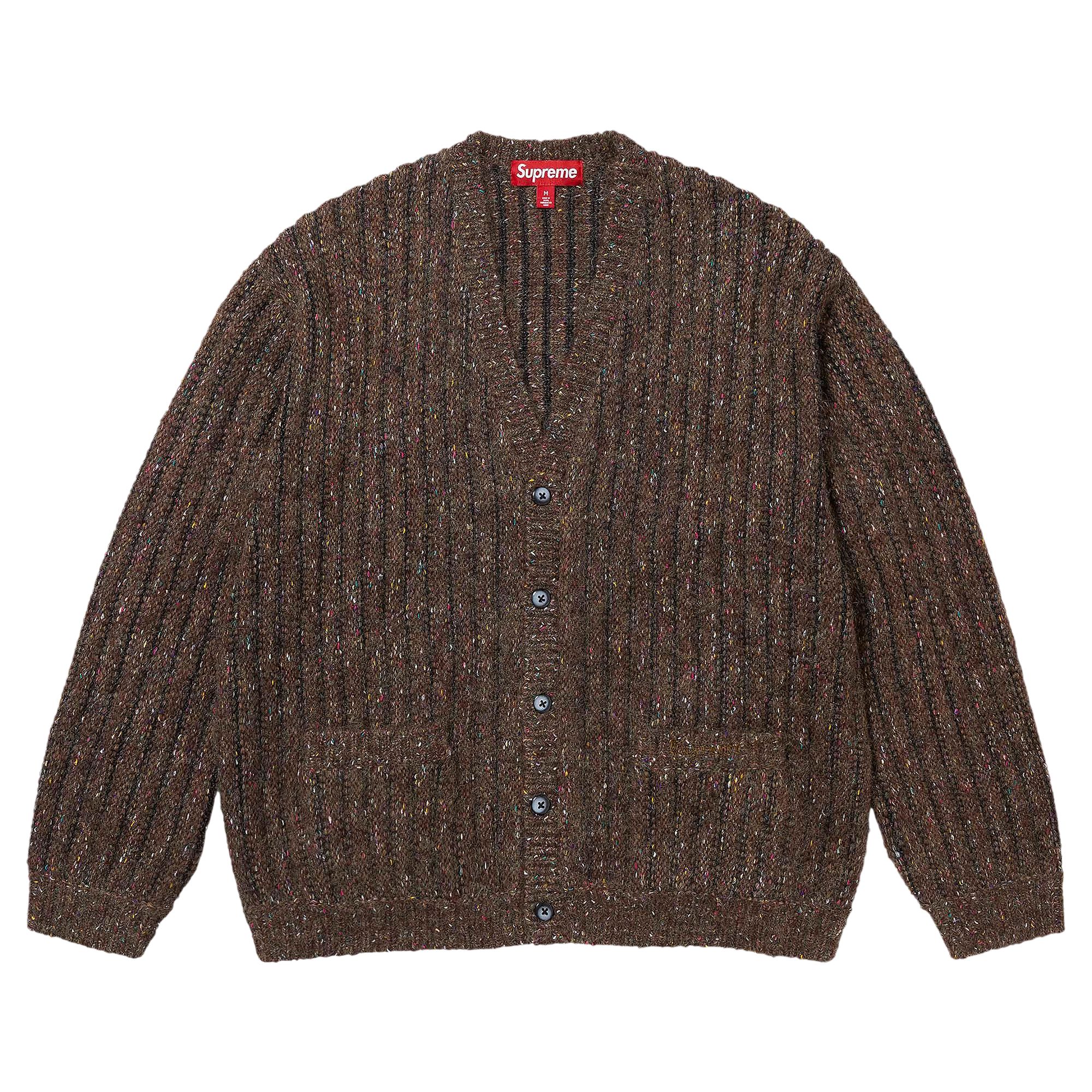 Supreme Confetti Cardigan 'Brown' | Men's Size M