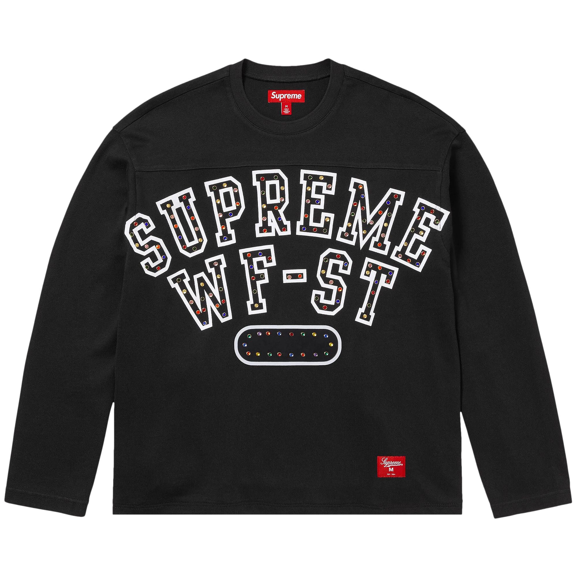 Supreme Athletic Studded Long-Sleeve Top 'Black' | Men's Size S