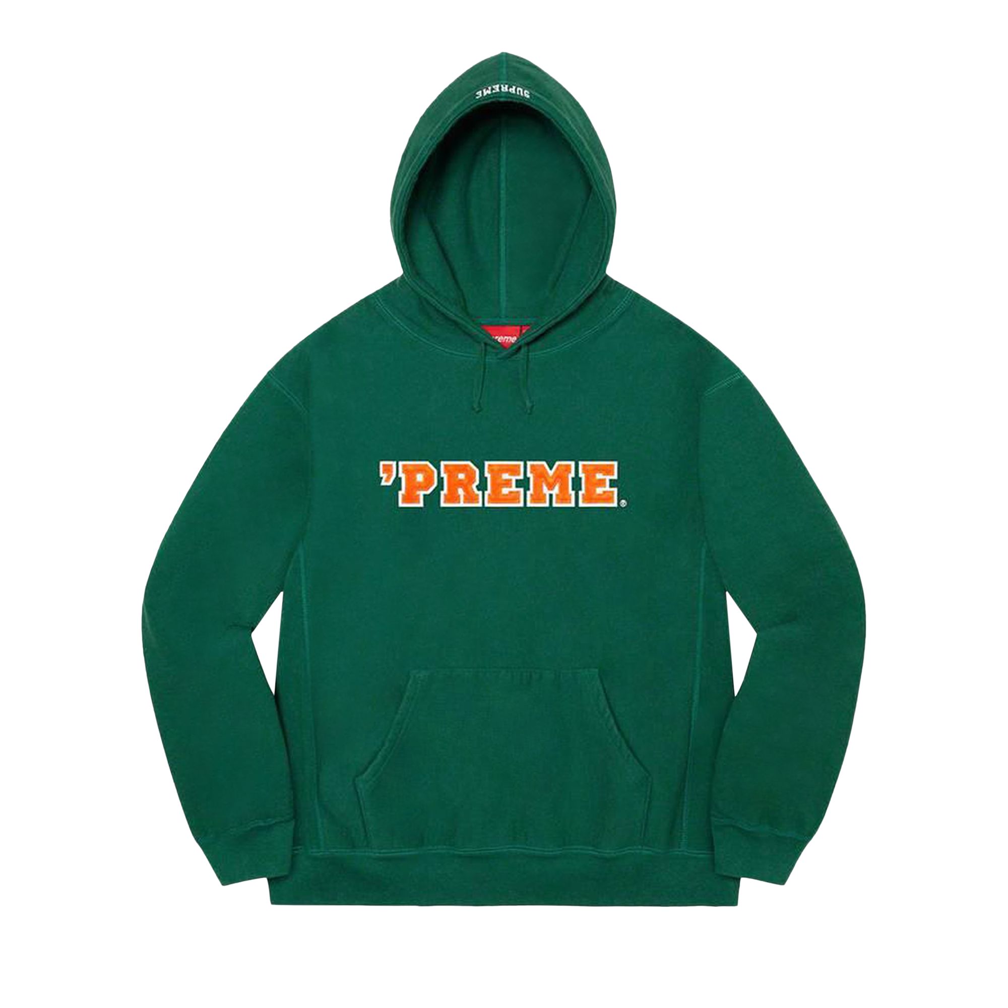 Pre-owned Supreme Preme Hooded Sweatshirt 'dark Green' | Men's Size L