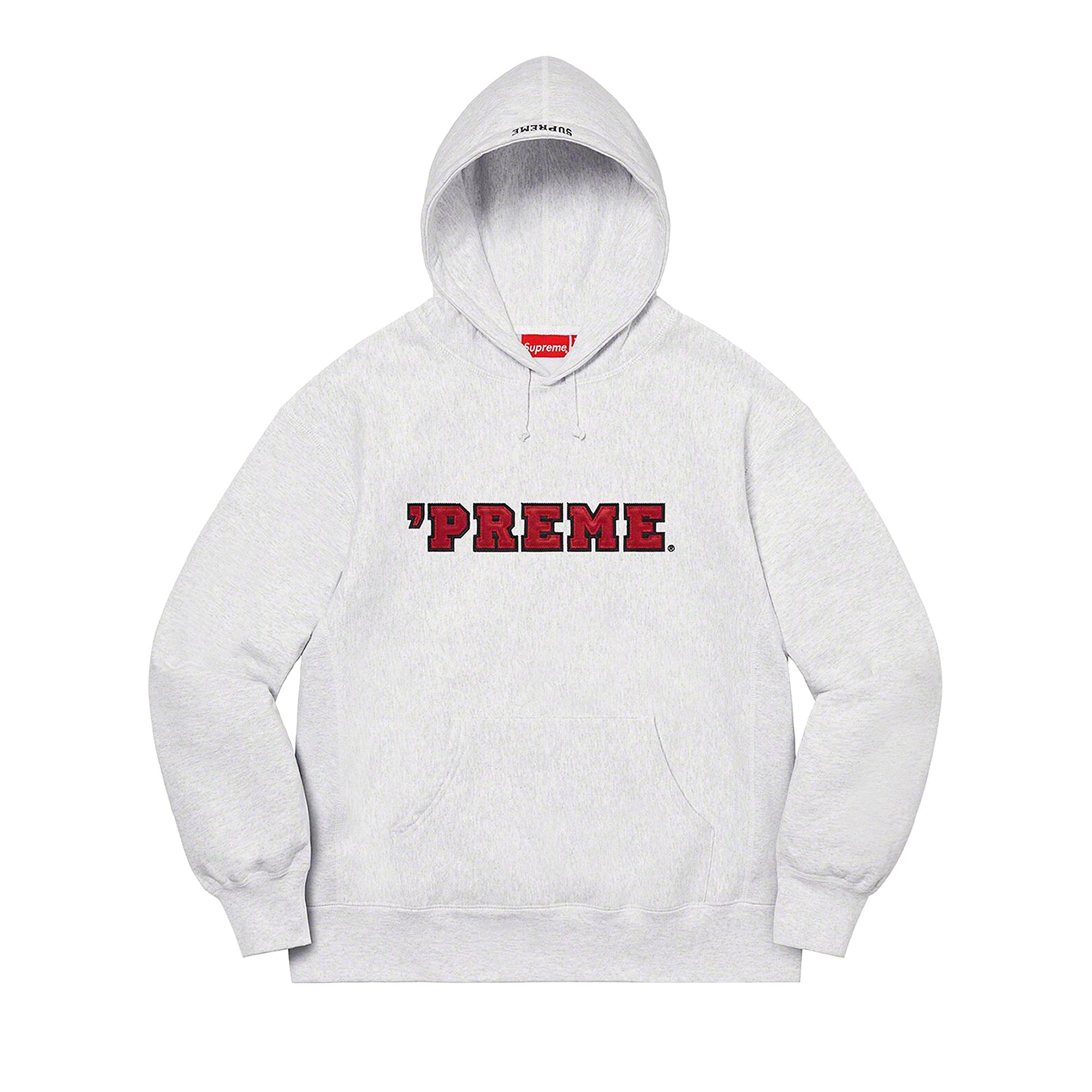 Pre-owned Supreme 'preme Hooded Sweatshirt 'ash Grey'