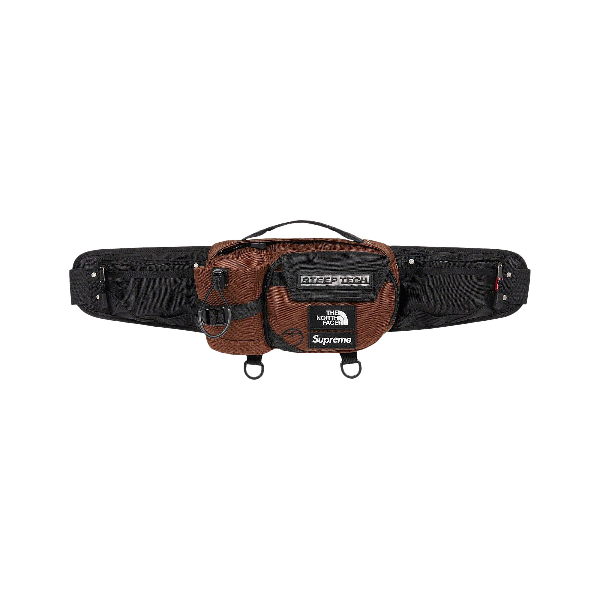 Pre-owned Supreme X The North Face Steep Tech Waist Bag 'brown'