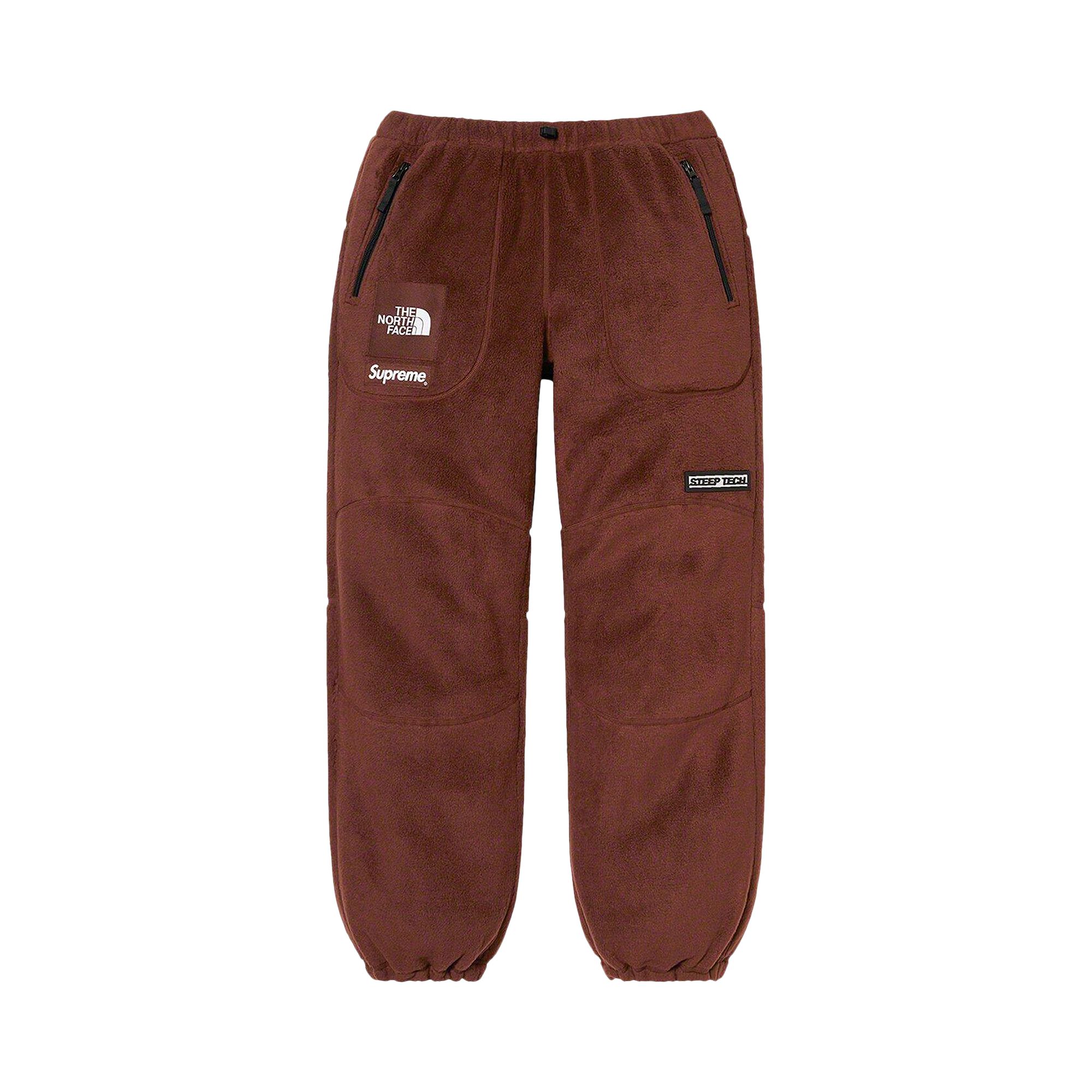 Supreme x The North Face Steep Tech Fleece Pant 'Brown' | Men's Size 2XL