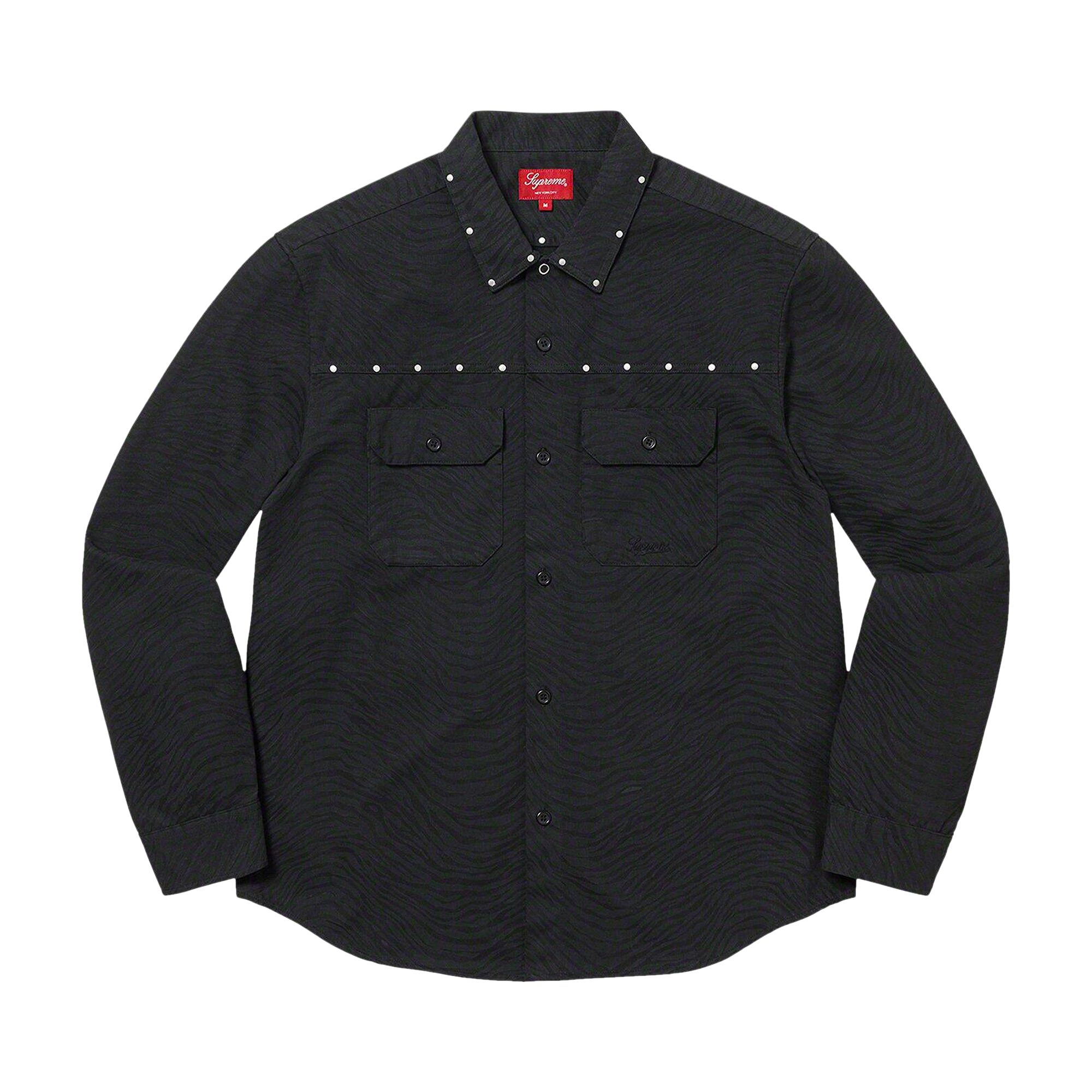 Pre-owned Supreme Studded Work Shirt 'black' | Men's Size Xl