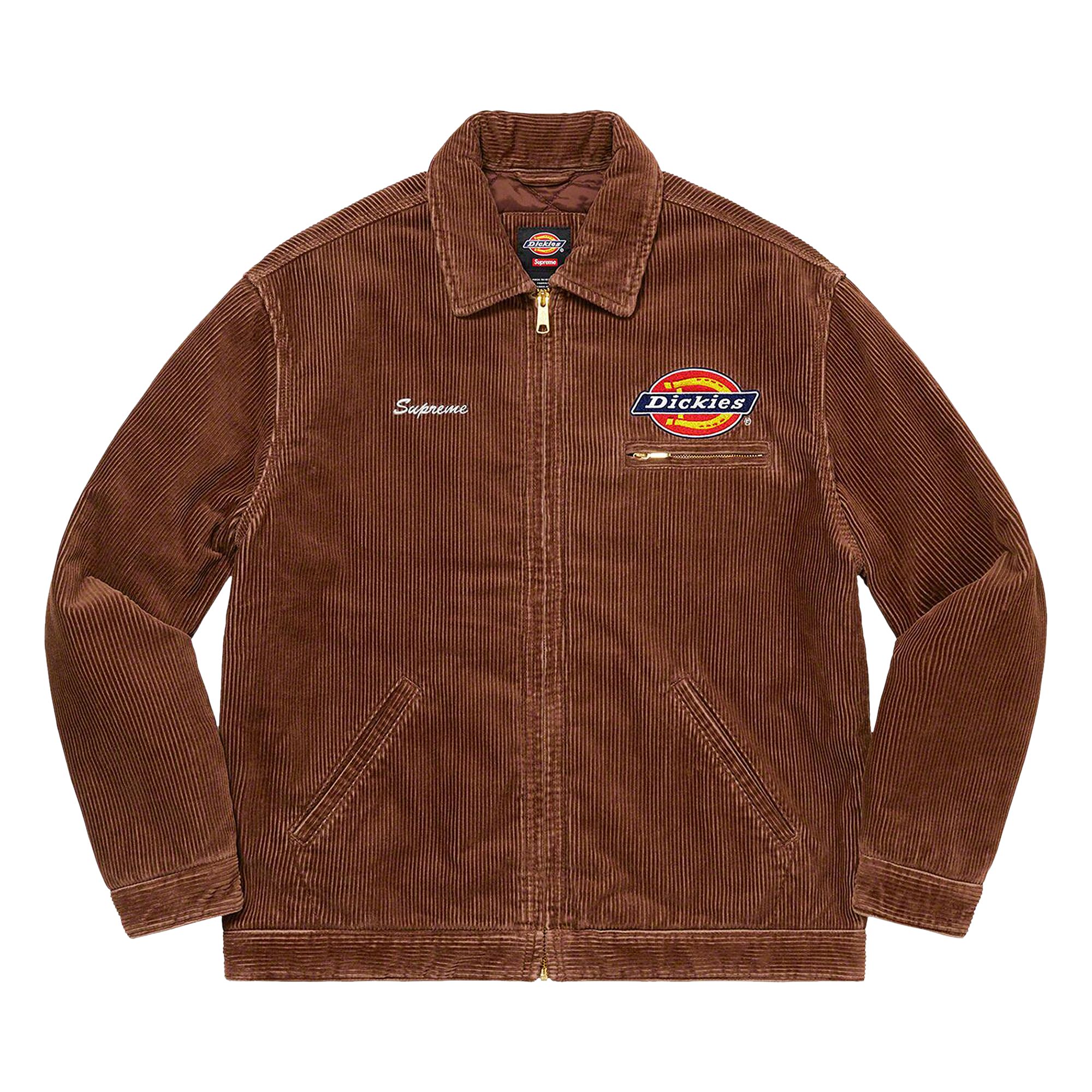 Pre-owned Supreme X Dickies Corduroy Work Jacket 'brown' | Men's Size M