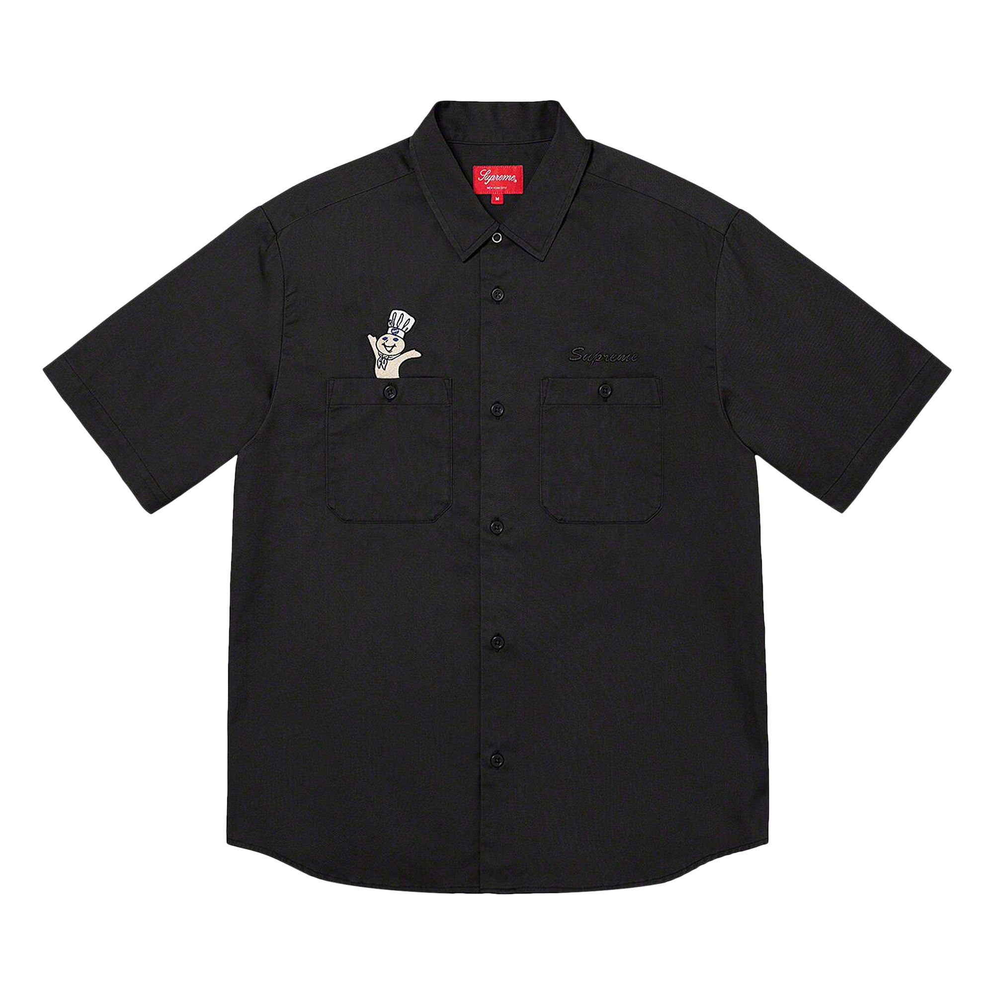 Pre-owned Supreme Doughboy Short-sleeve Work Shirt 'black' | Men's Size S