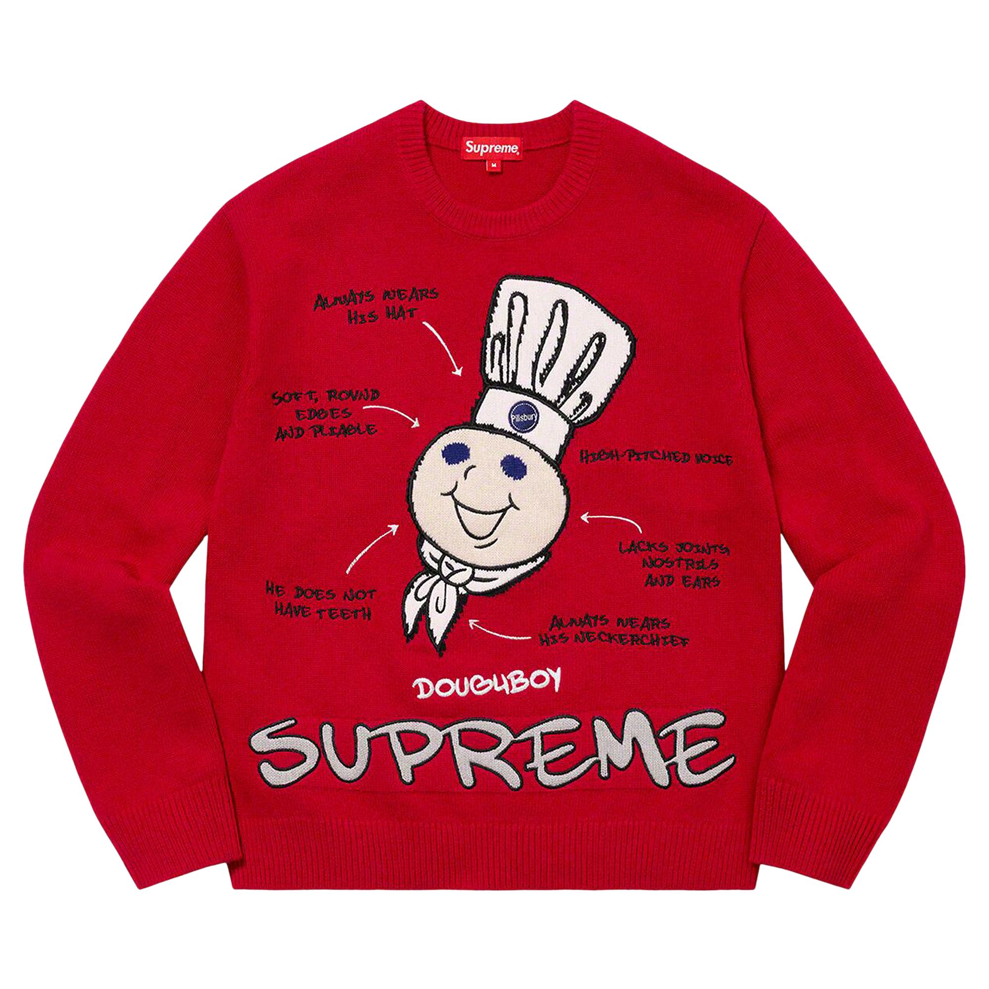 Pre-owned Supreme Doughboy Sweater 'red'