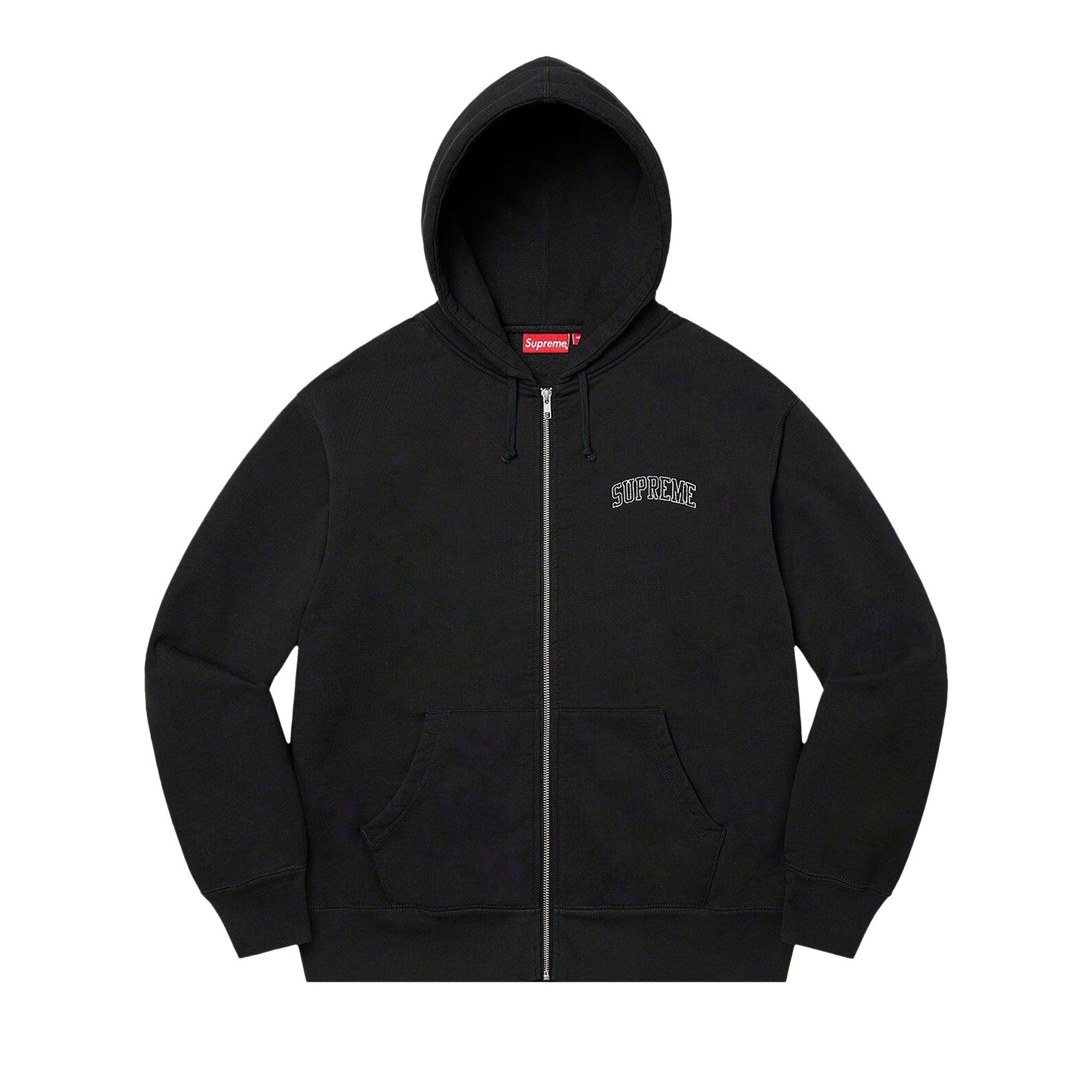 Pre-owned Supreme Doughboy Zip Up Hooded Sweatshirt 'black' | Men's Size Xxl
