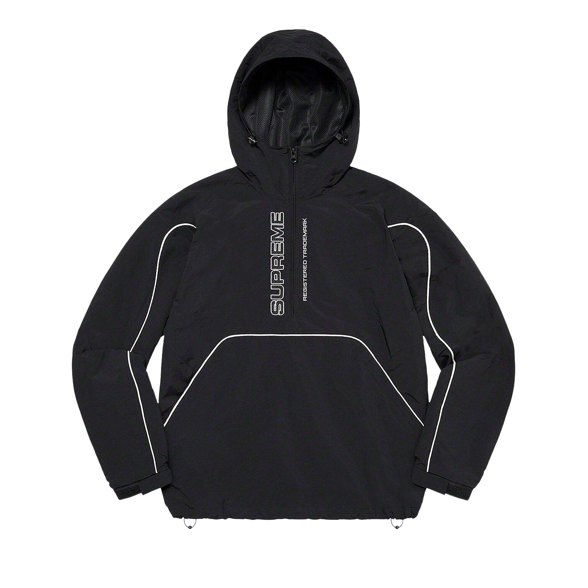 Pre-owned Supreme Paneled Half Zip Pullover 'black' | Men's Size M