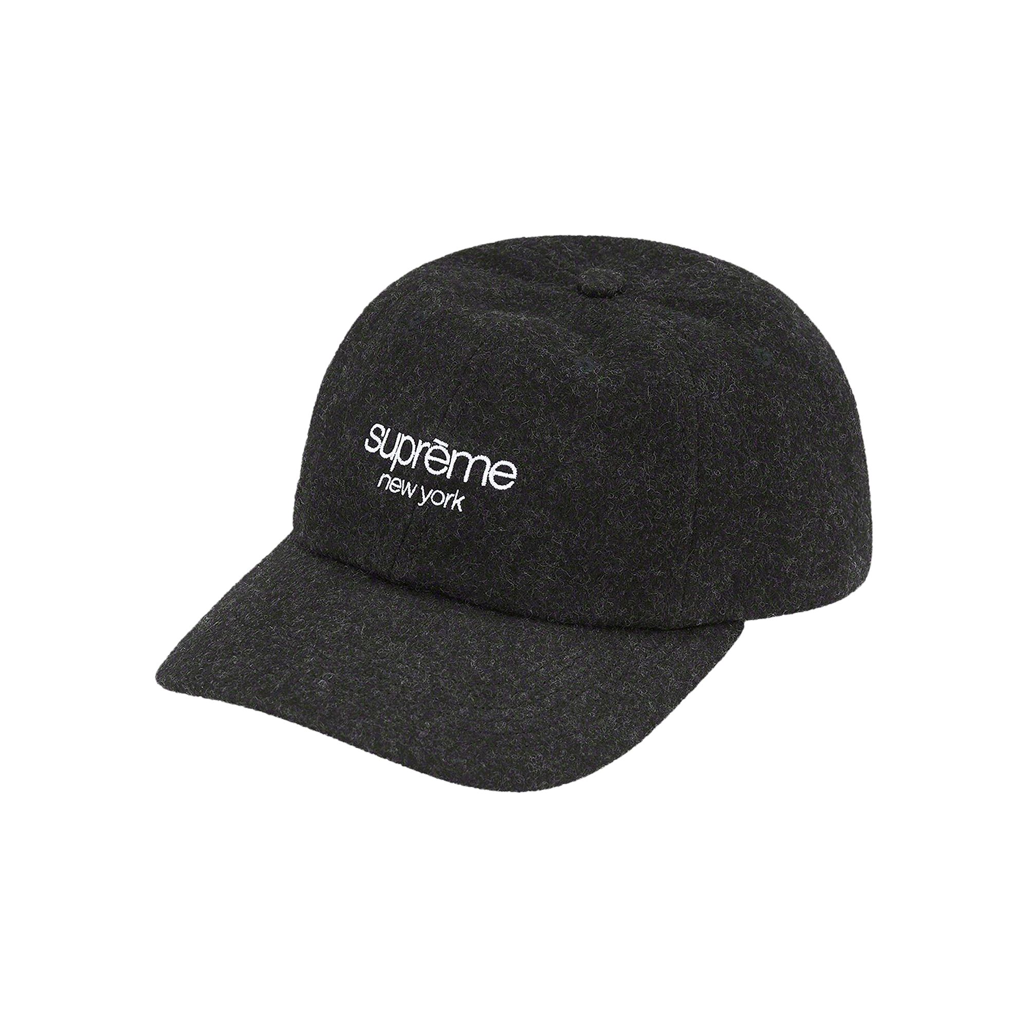 Pre-owned Supreme Waxed Wool 6-panel 'black' | Men's Size Onesize