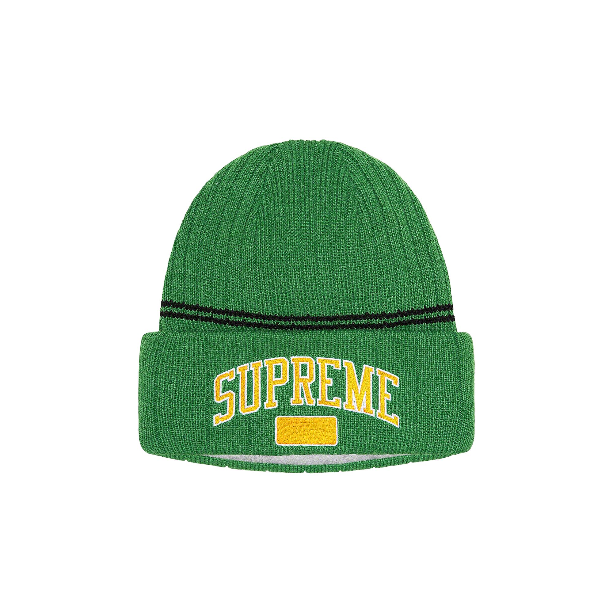 Pre-owned Supreme Fleece Lined Beanie 'green' | Men's Size Onesize