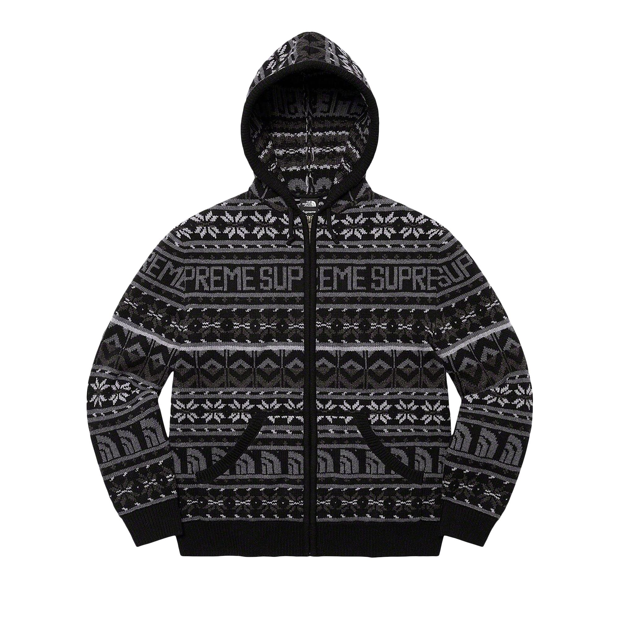 Pre-owned Supreme X The North Face Zip Up Hooded Sweater 'black' | Men's Size Xl