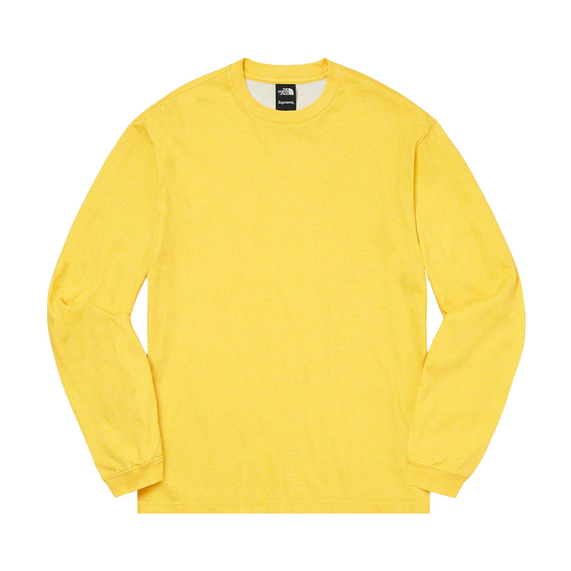 Supreme x The North Face Pigment Printed Long-Sleeve Top 'Yellow' | Men's Size M