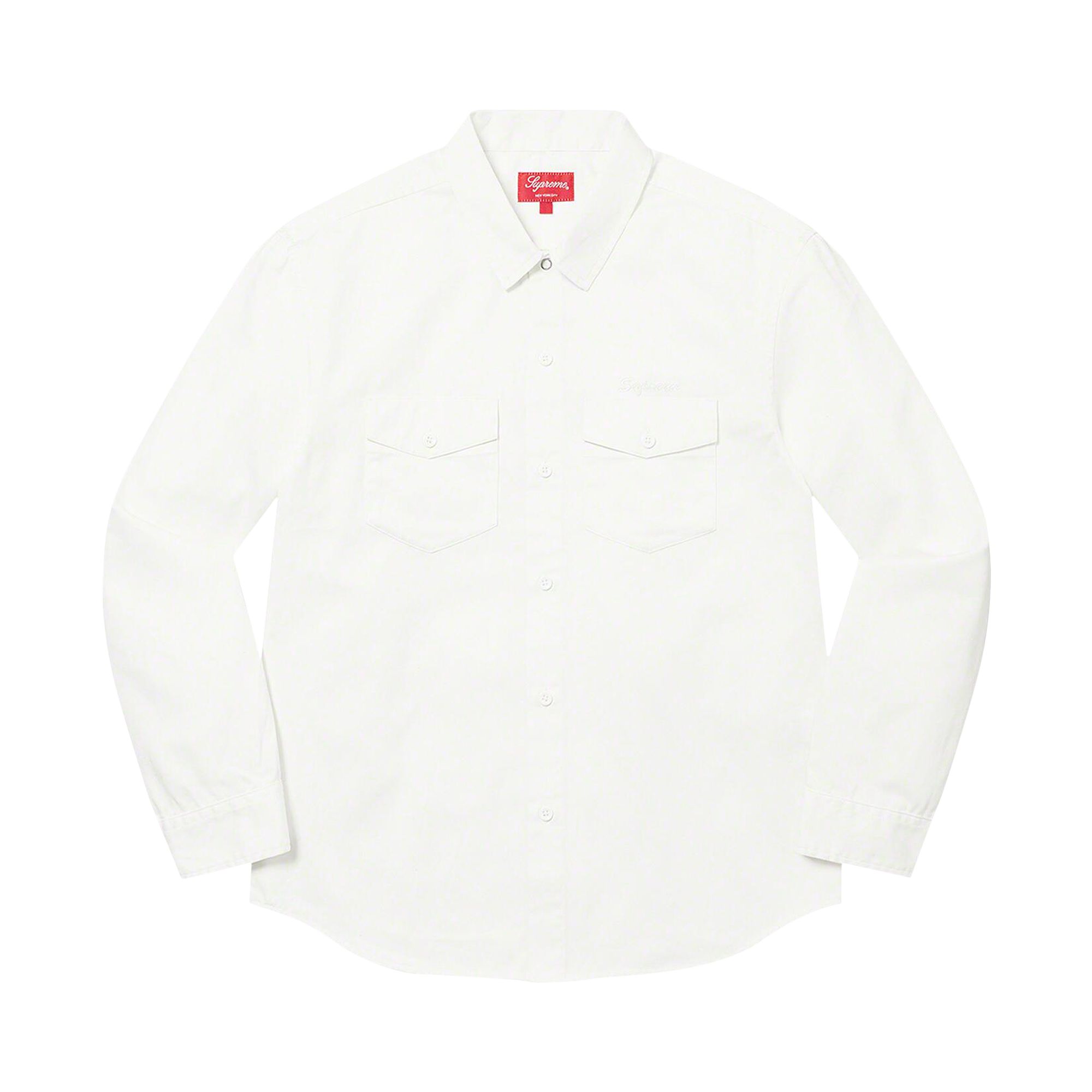 Pre-owned Supreme X Raymond Pettibon Work Shirt 'white' | Men's Size Xl
