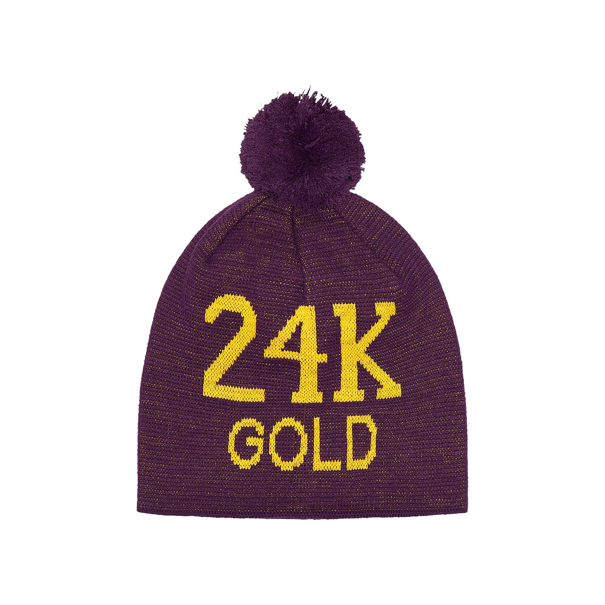 Pre-owned Supreme 24k Gold Beanie 'purple'