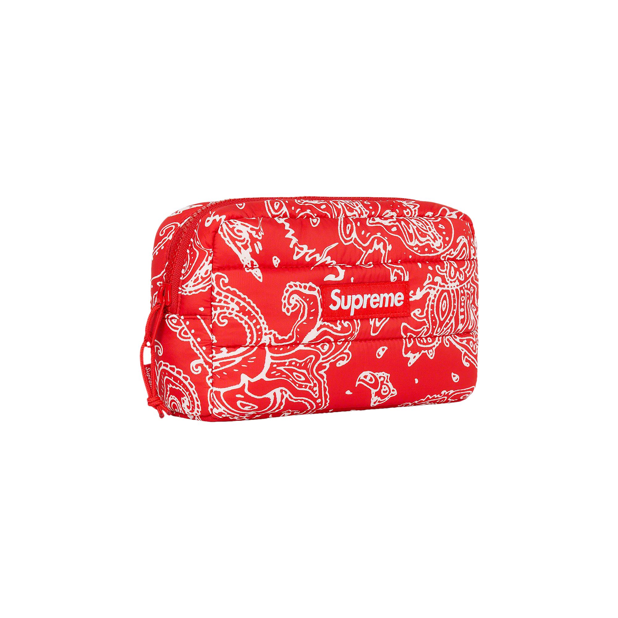 Supreme Puffer Pouch 'Red Paisley' | Men's Size Onesize